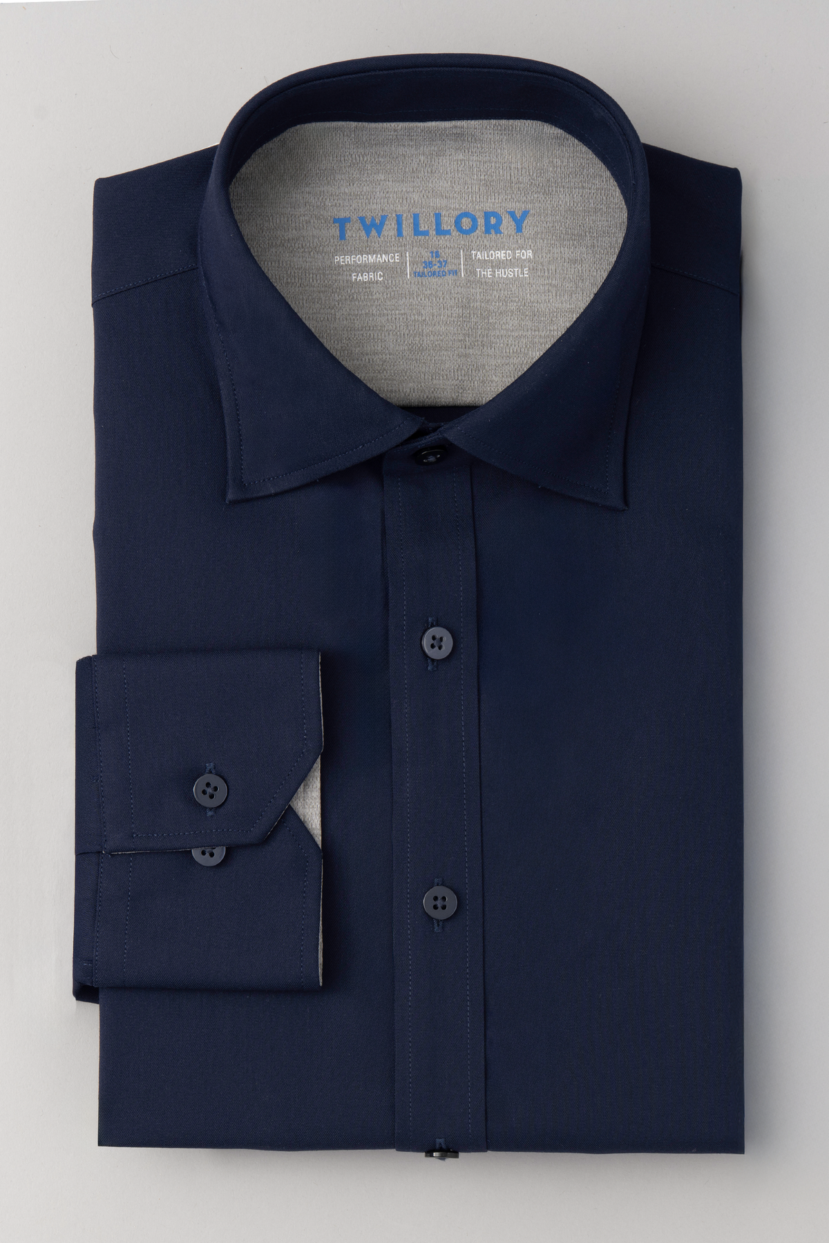 Men's Solid Dress Shirt - Superior Comfort & Fit - Non-Iron - Tailored Fit - Navy - Medium Men's Solid Dress Shirt - Superior Comfort & Fit - Non-Iron - Tailored Fit - Navy - Medium