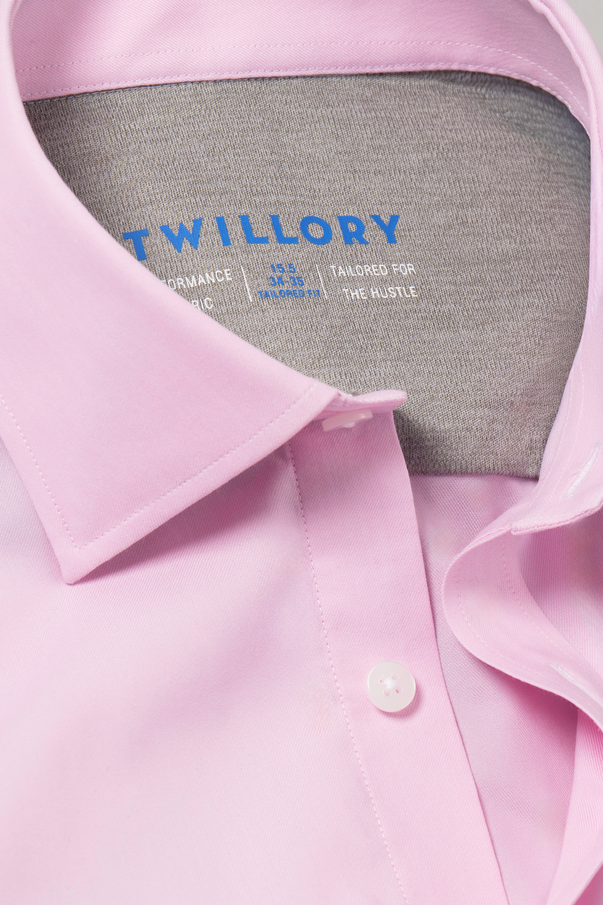 Leader Non-Iron Solid // Pink Twillory Leader Non-Iron Solid // Pink Twillory