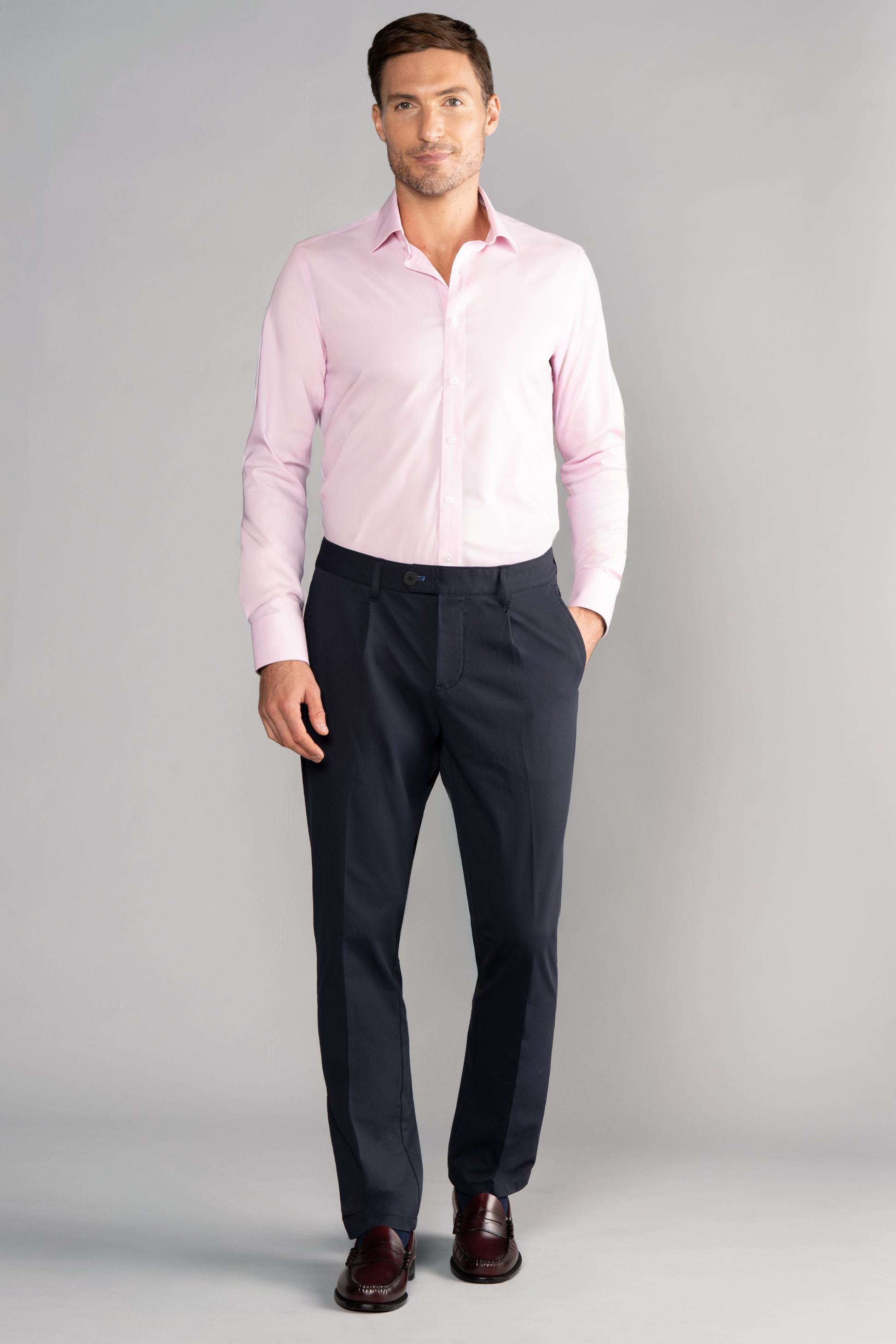 Leader Non-Iron Solid // Pink Twillory Leader Non-Iron Solid // Pink Twillory