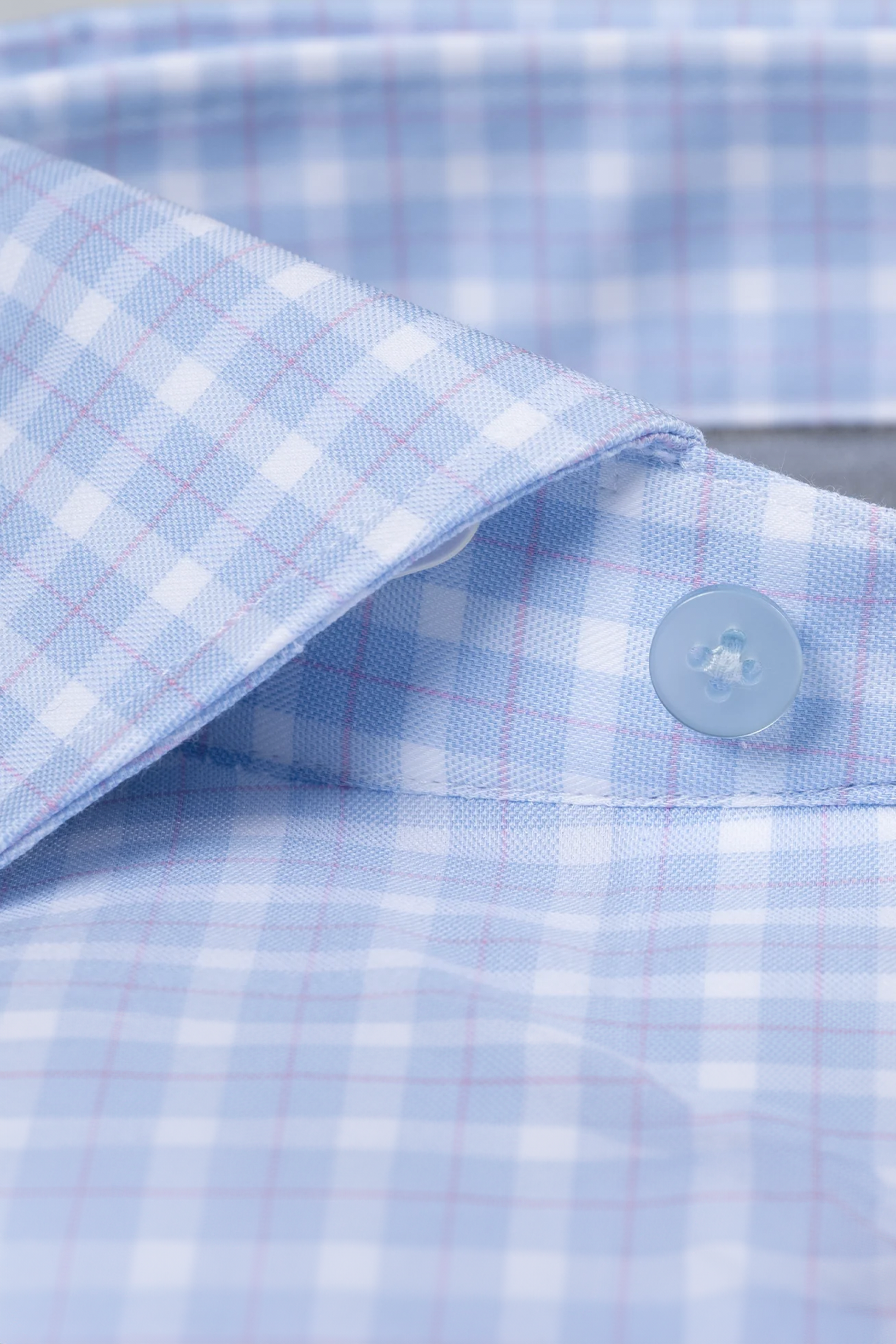 Twillory Men's Leader Non-Iron Plaid Dress Shirt - Sky Blue - 4-Way Stretch, Moisture-Wicking
