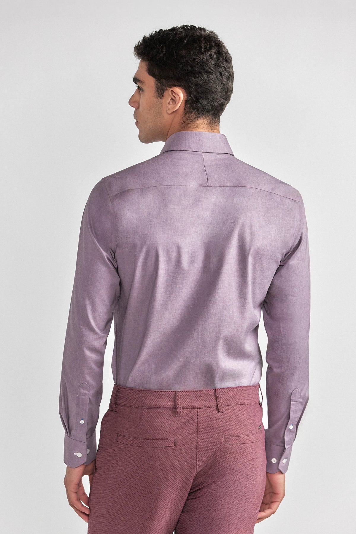 Leader Non-Iron Solid // Plum Melange, view 8 of 8