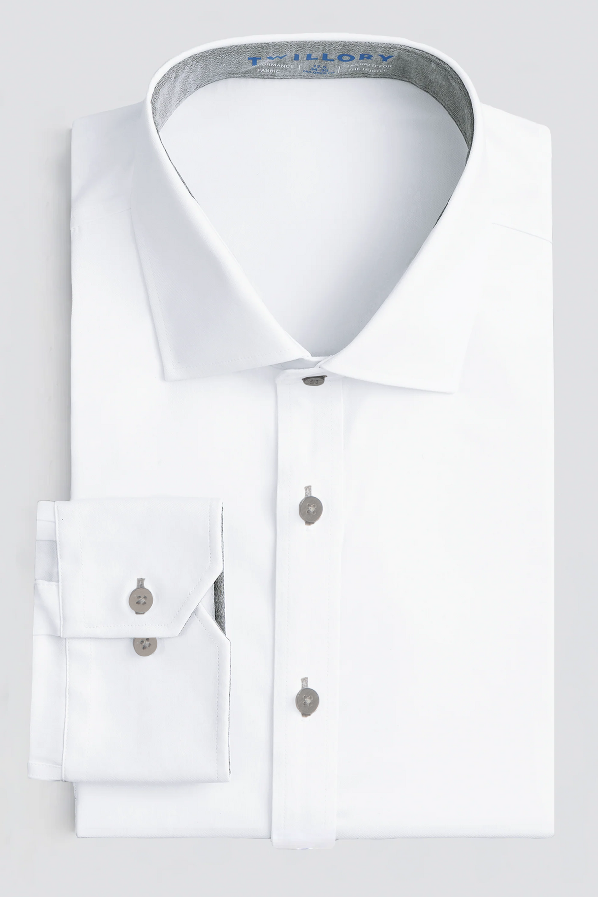 Leader Non-Iron Contrast | Grey Buttons, image 2 of 5
