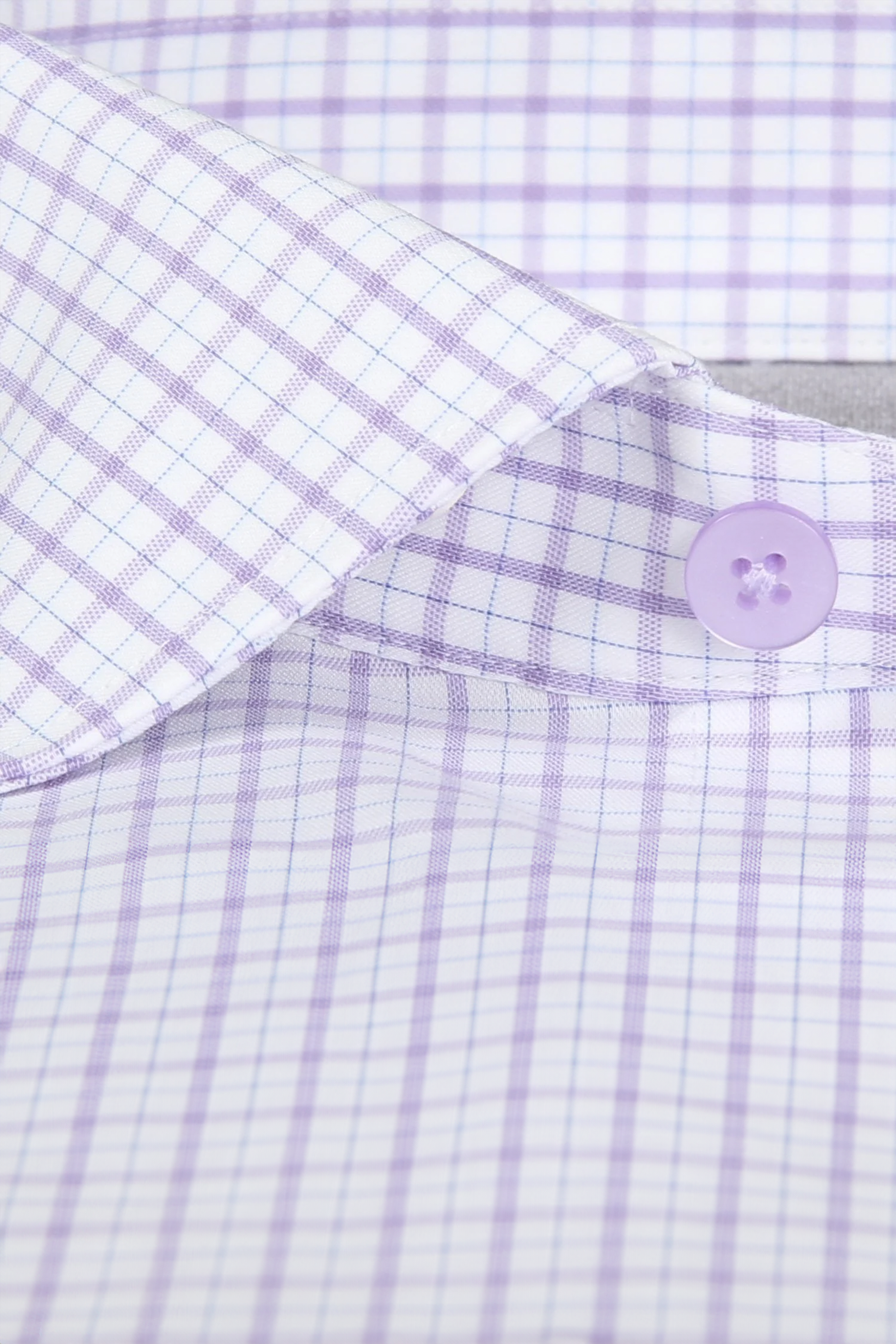 checkered purple dress shirt Purple Gingham Cotton Dress Shirt 16 US (41 EU) / Slim
