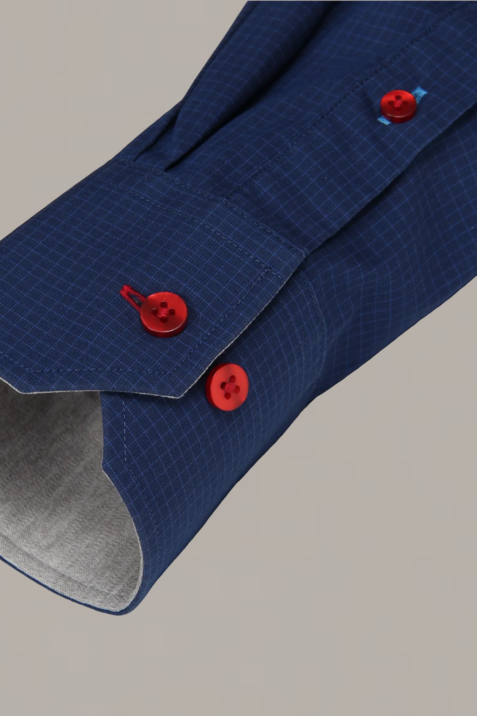 Leader Windowpane // Navy Red Contrast