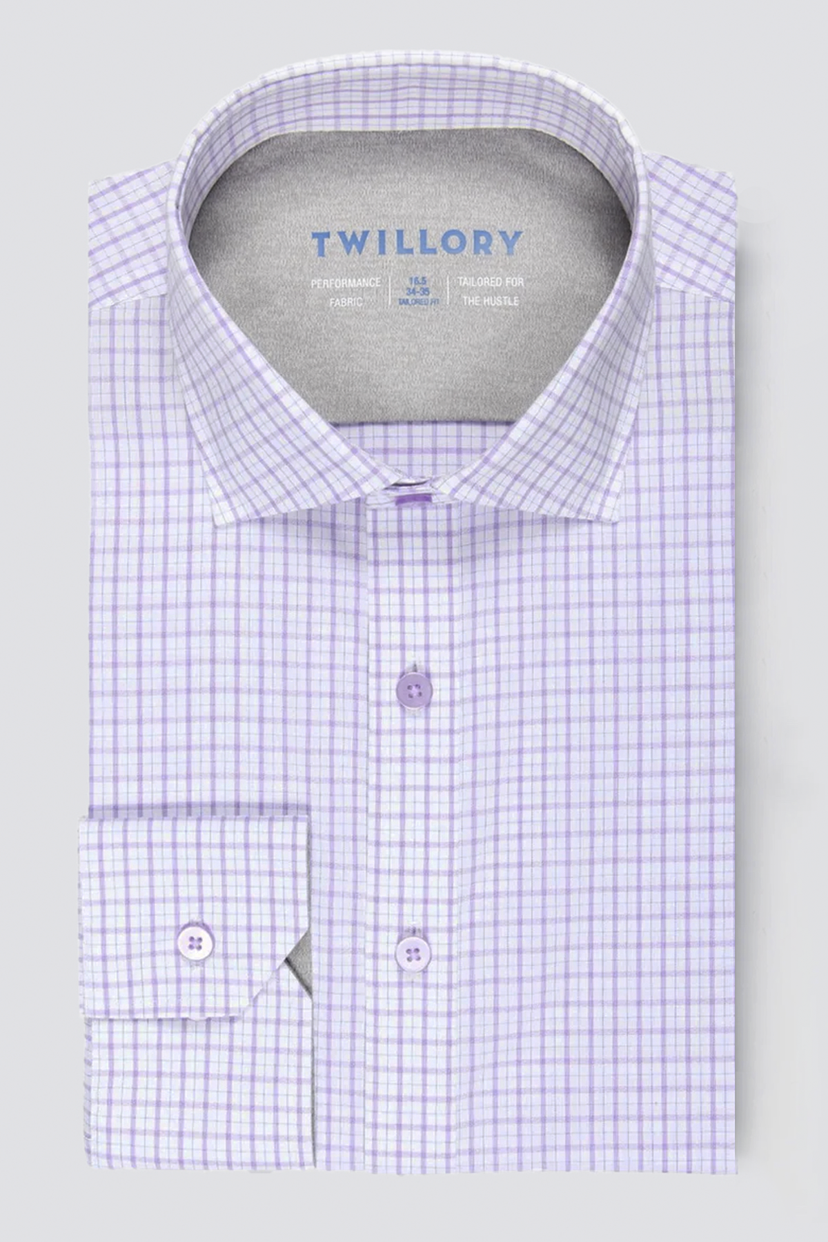 Twillory Performance Traditional Fit Button Down Dress Shirt for Men
