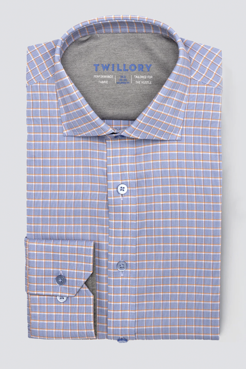 princess polly baby blue dress Boy Sky Blue Windowpane Windowpane Dress Shirt by Janie and Jack main image 0