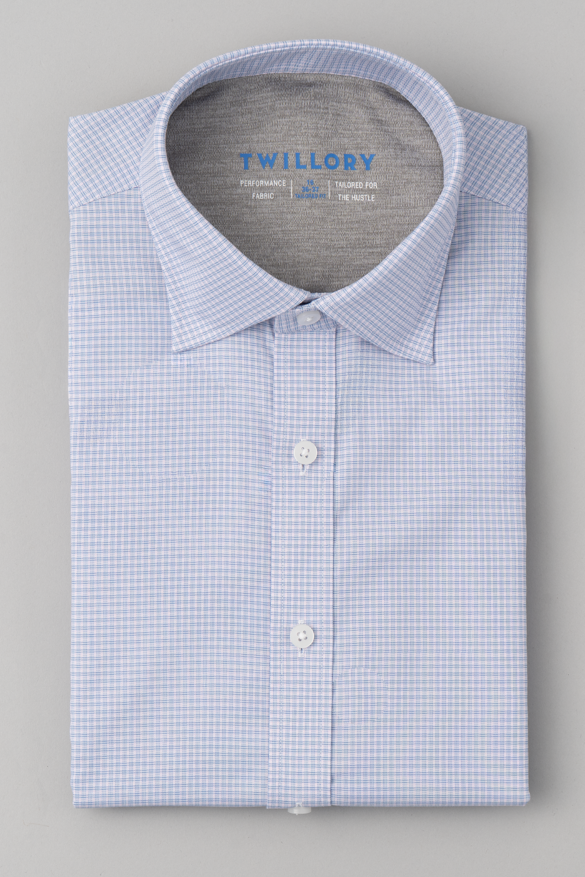 Men's Check Hatch Dress Shirt - Superior Comfort & Fit - Non-Iron - Tailored Fit - Blue Men's Check Hatch Dress Shirt - Superior Comfort & Fit - Non-Iron - Tailored Fit - Blue
