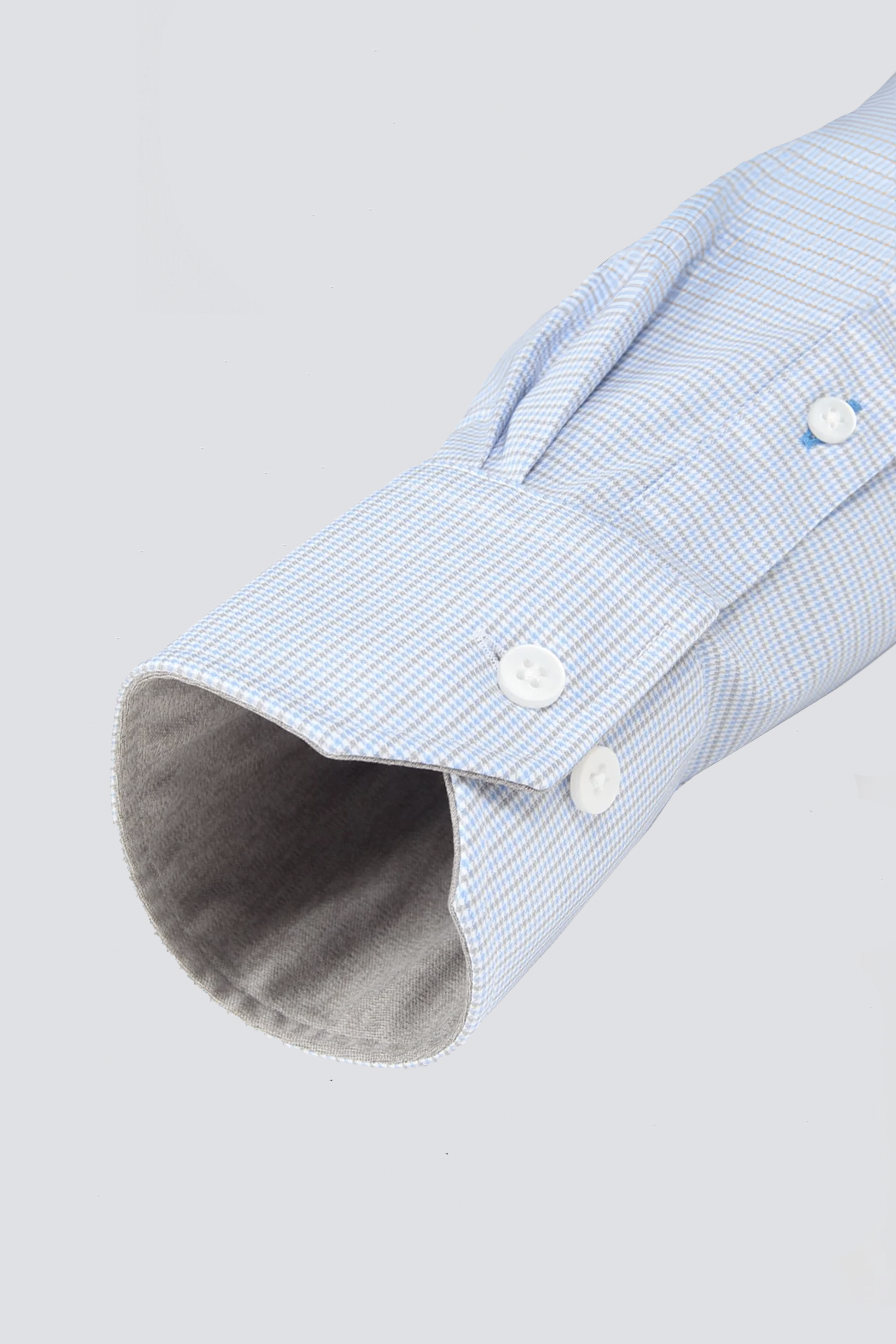 Men's Blue Houndstooth Dress Shirt (Stretchable Checkered Button Down) Twillory Men's Blue Houndstooth Dress Shirt (Stretchable Checkered Button Down) Twillory
