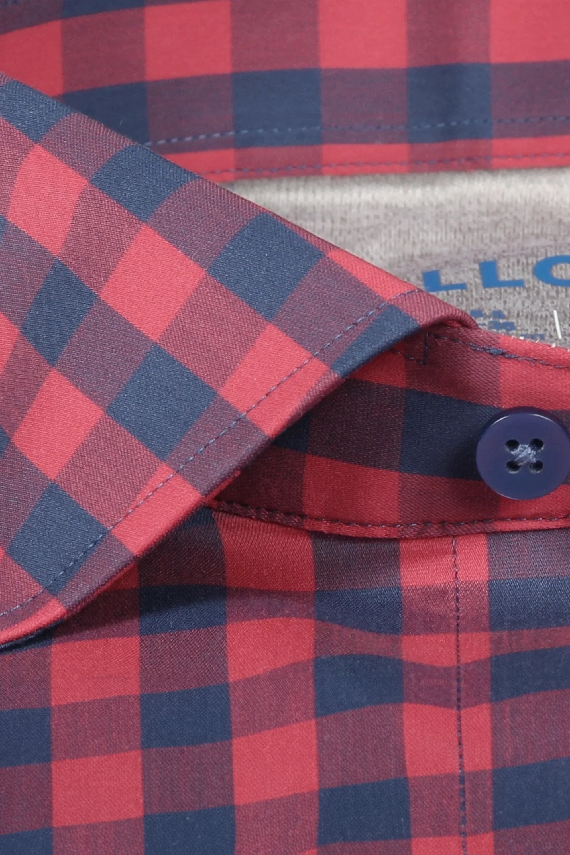 Leader Non-Iron Gingham // Red Blue