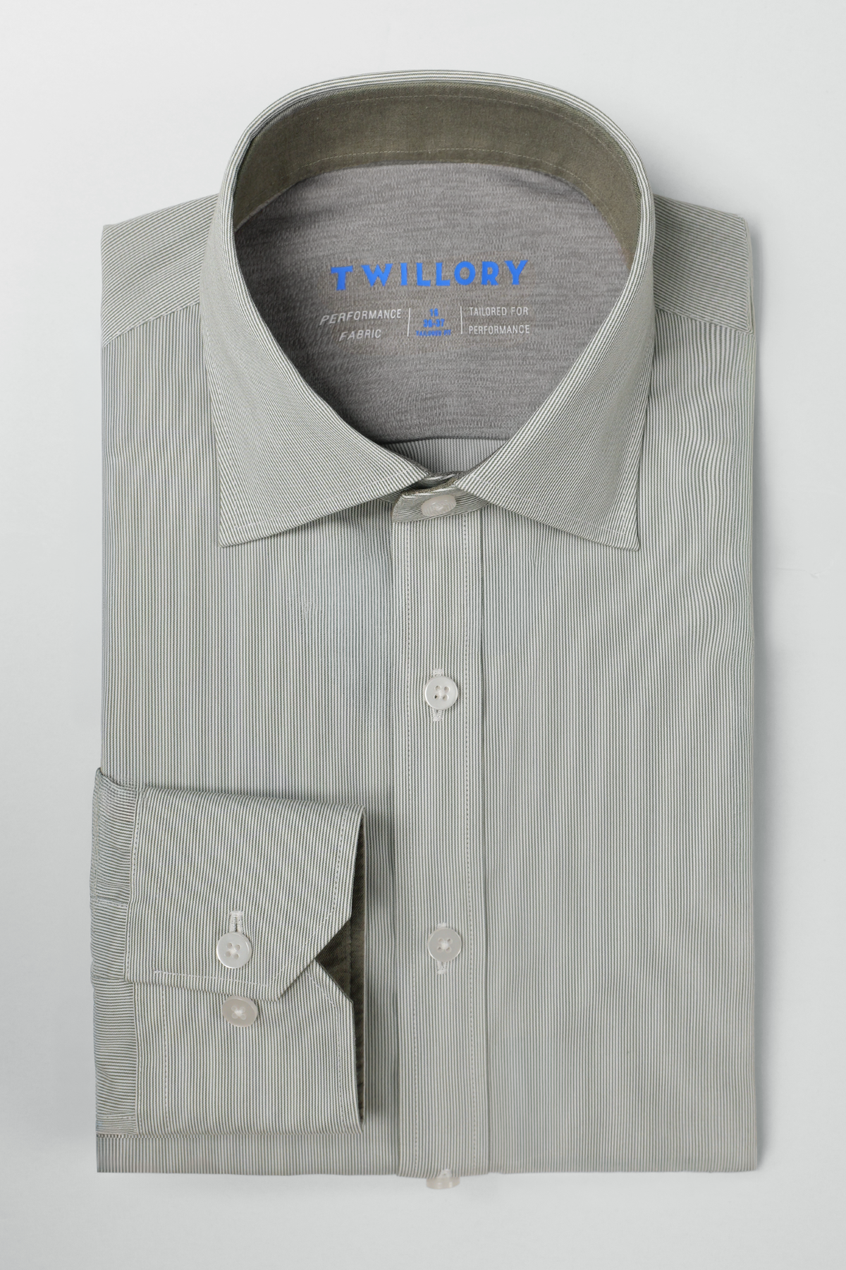Leader Non-Iron Stripe // Sage Mini