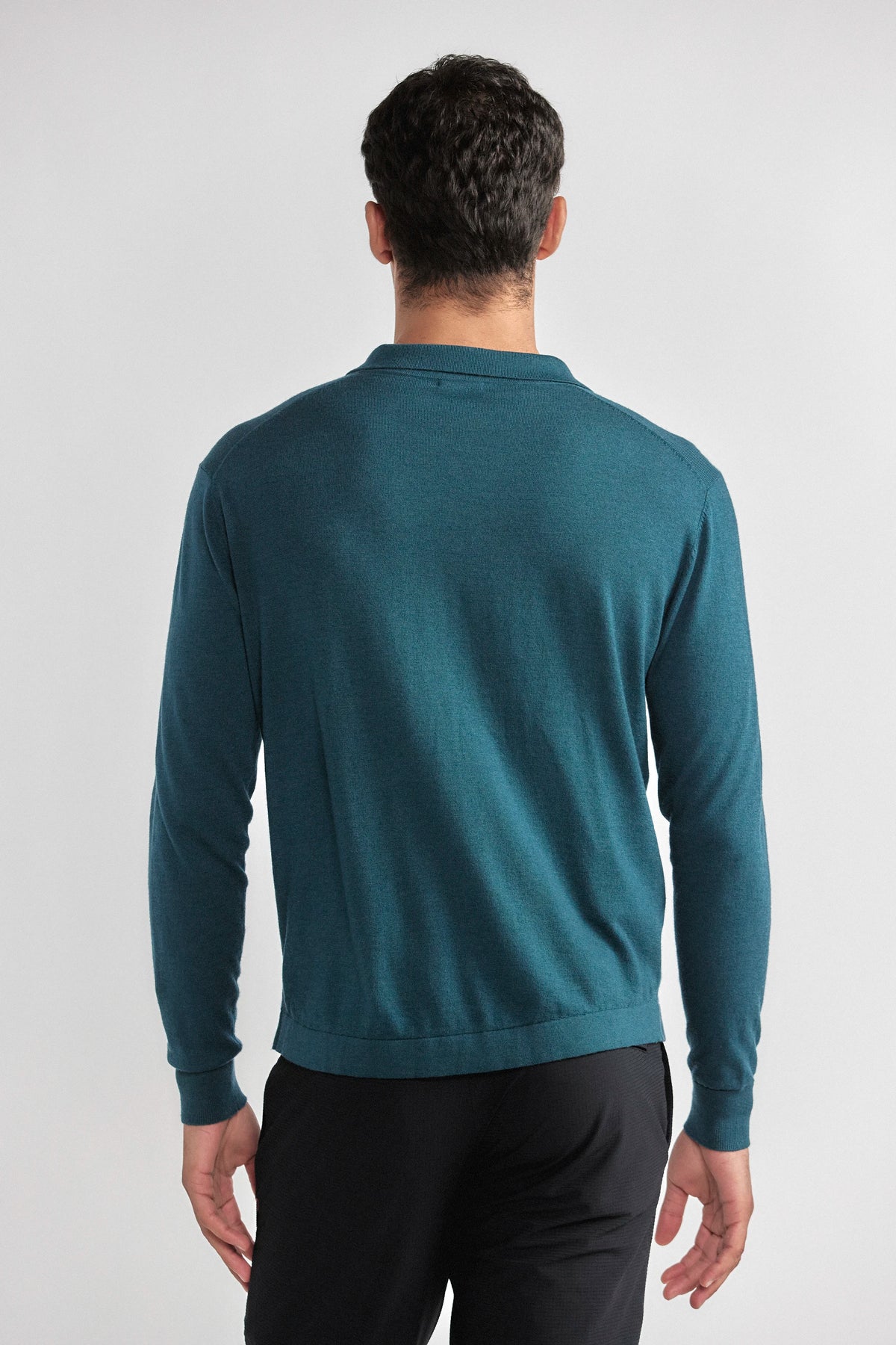 Lightweight Cashmere Button-Down | Emerald, image 6 of 6