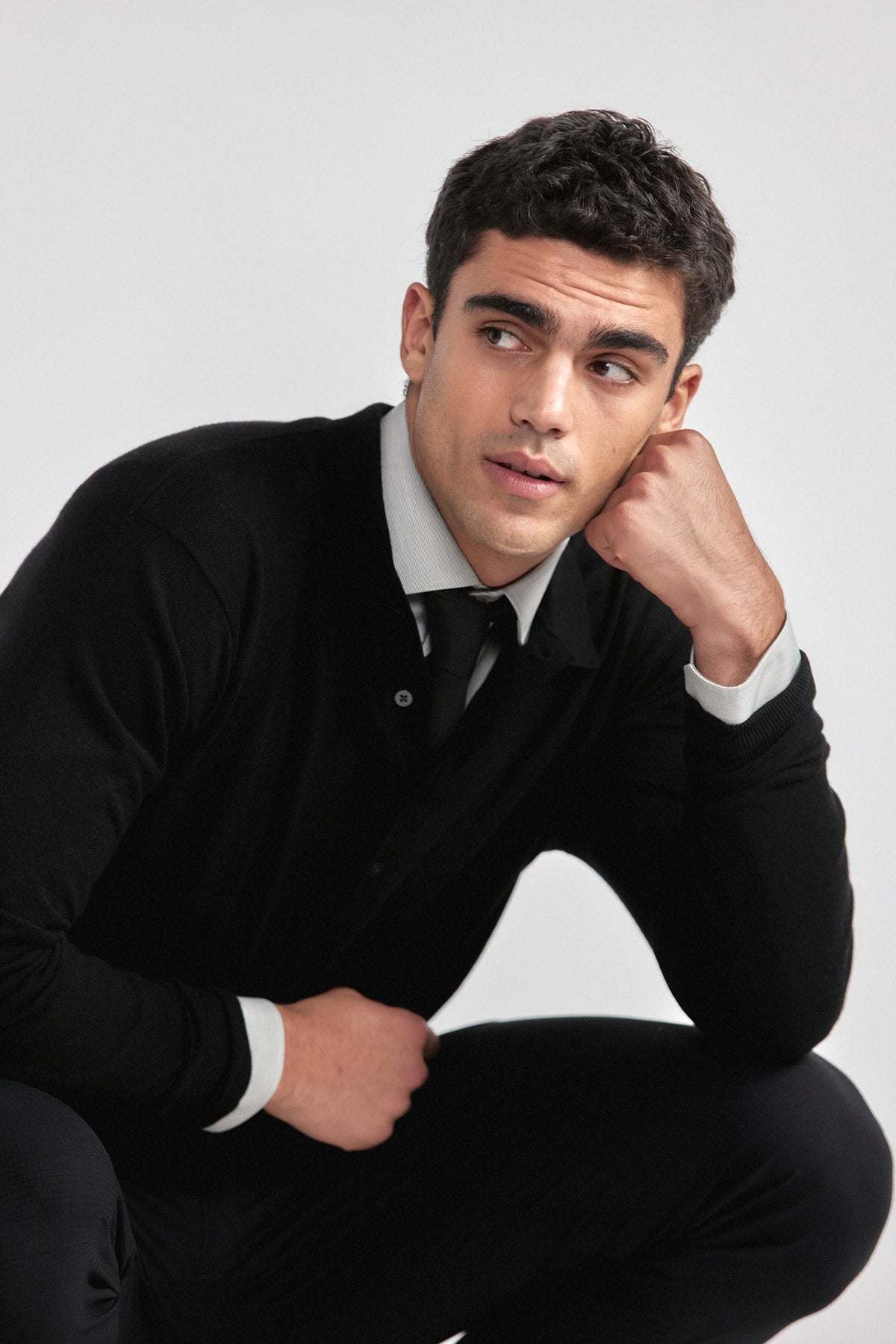 Lightweight Cashmere Polo | Black, image 5 of 6