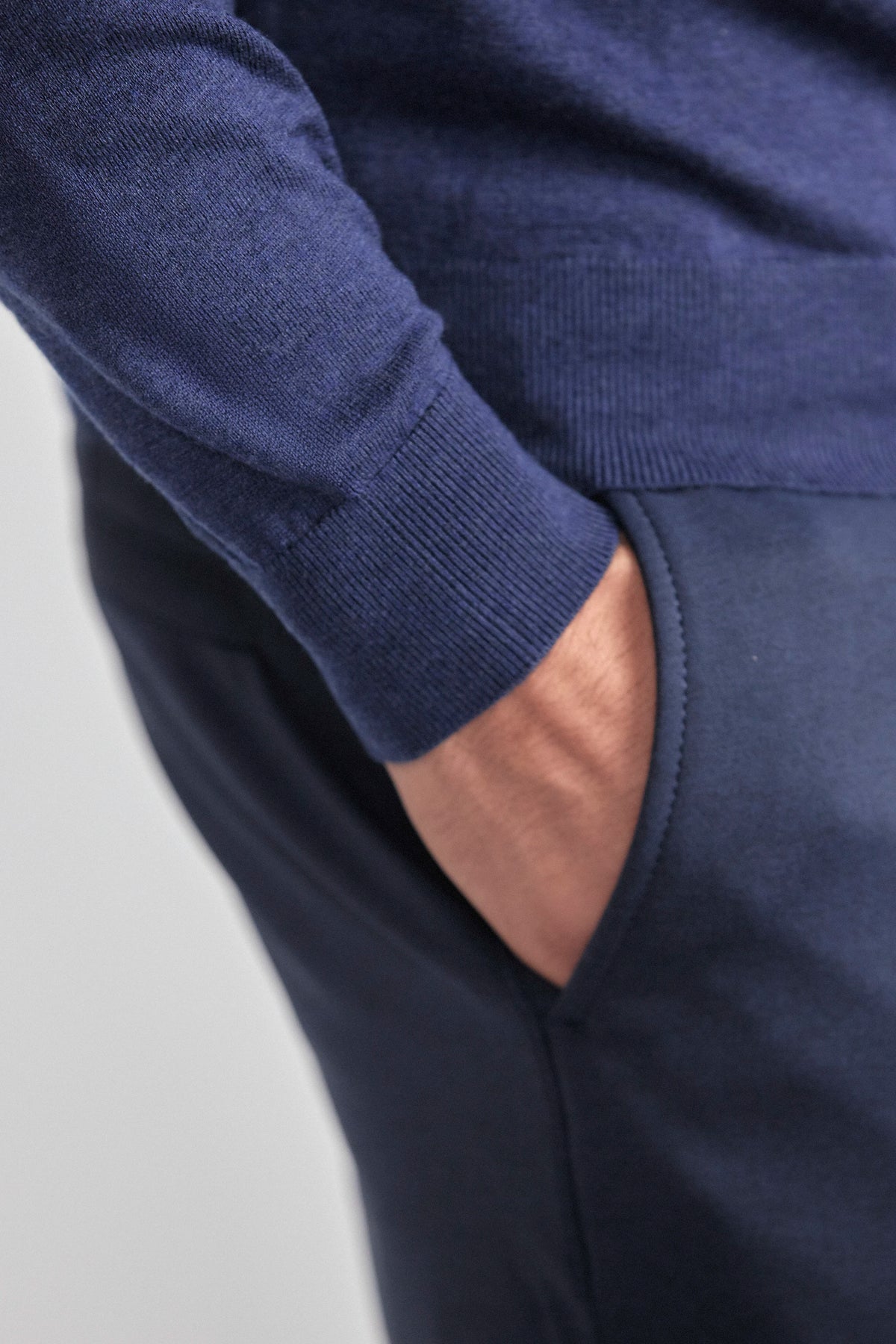 Lightweight Cashmere Polo | Navy, image 4 of 8