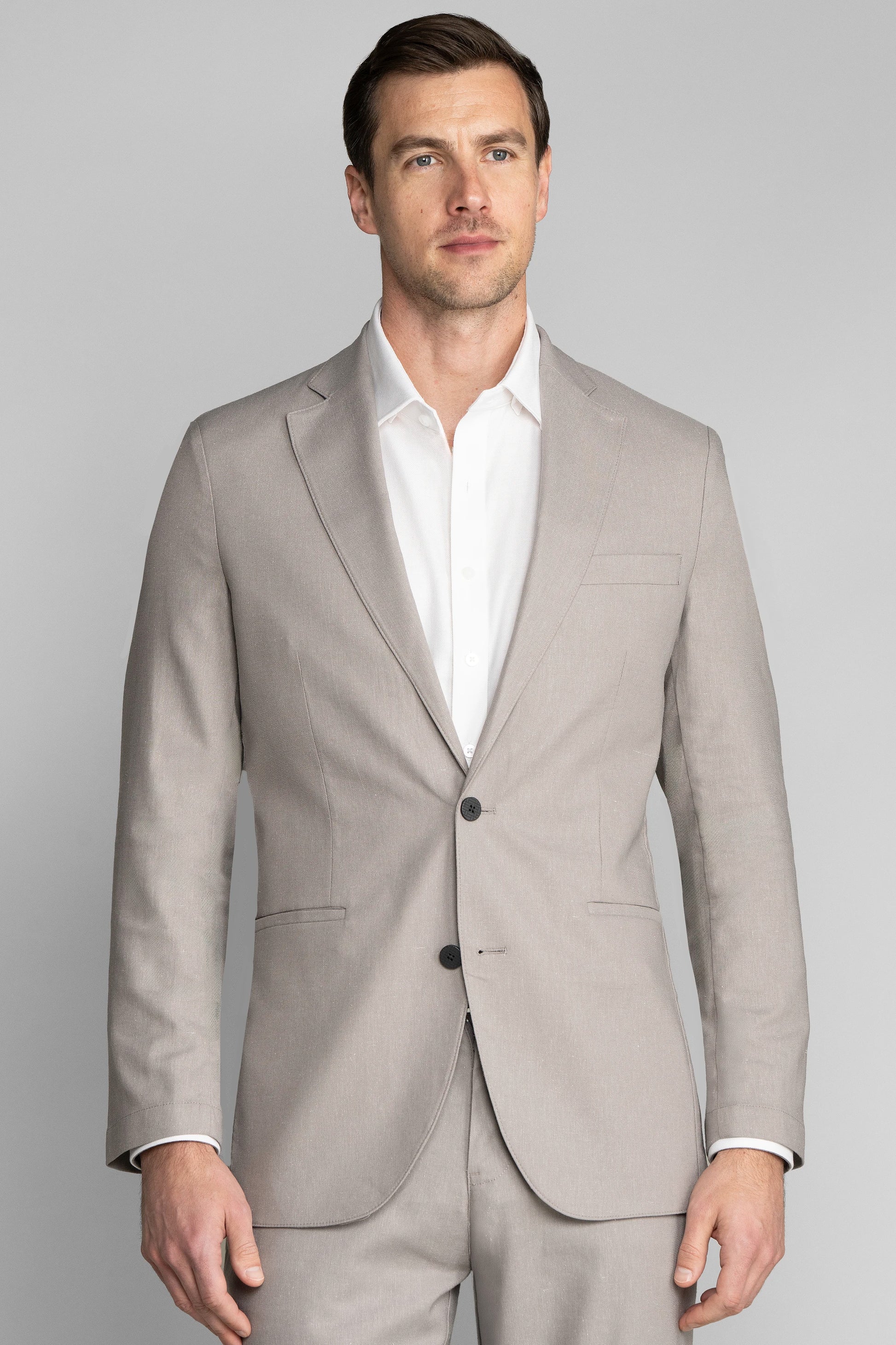 Performance Linen Blazer // Ash