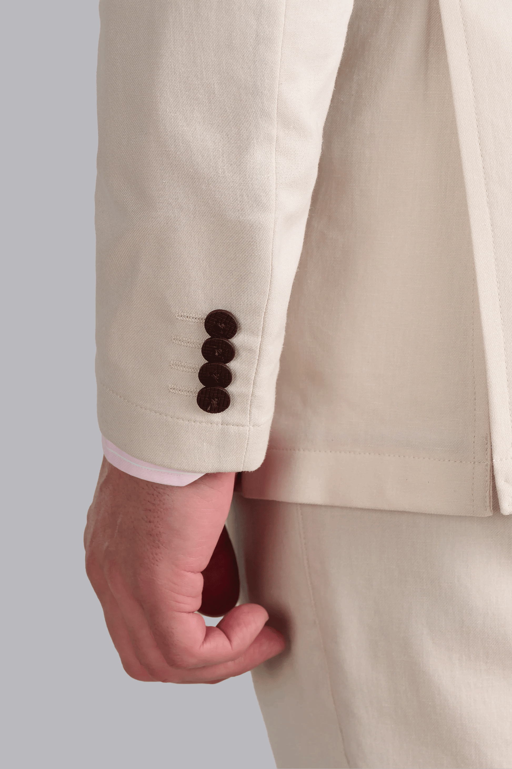 Performance Linen Blazer // Bone