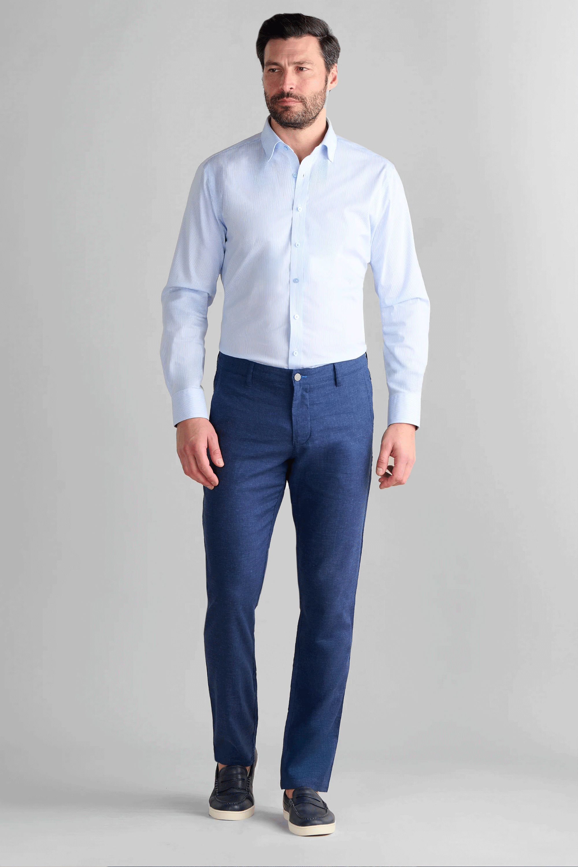 Performance Linen Pants // Blue