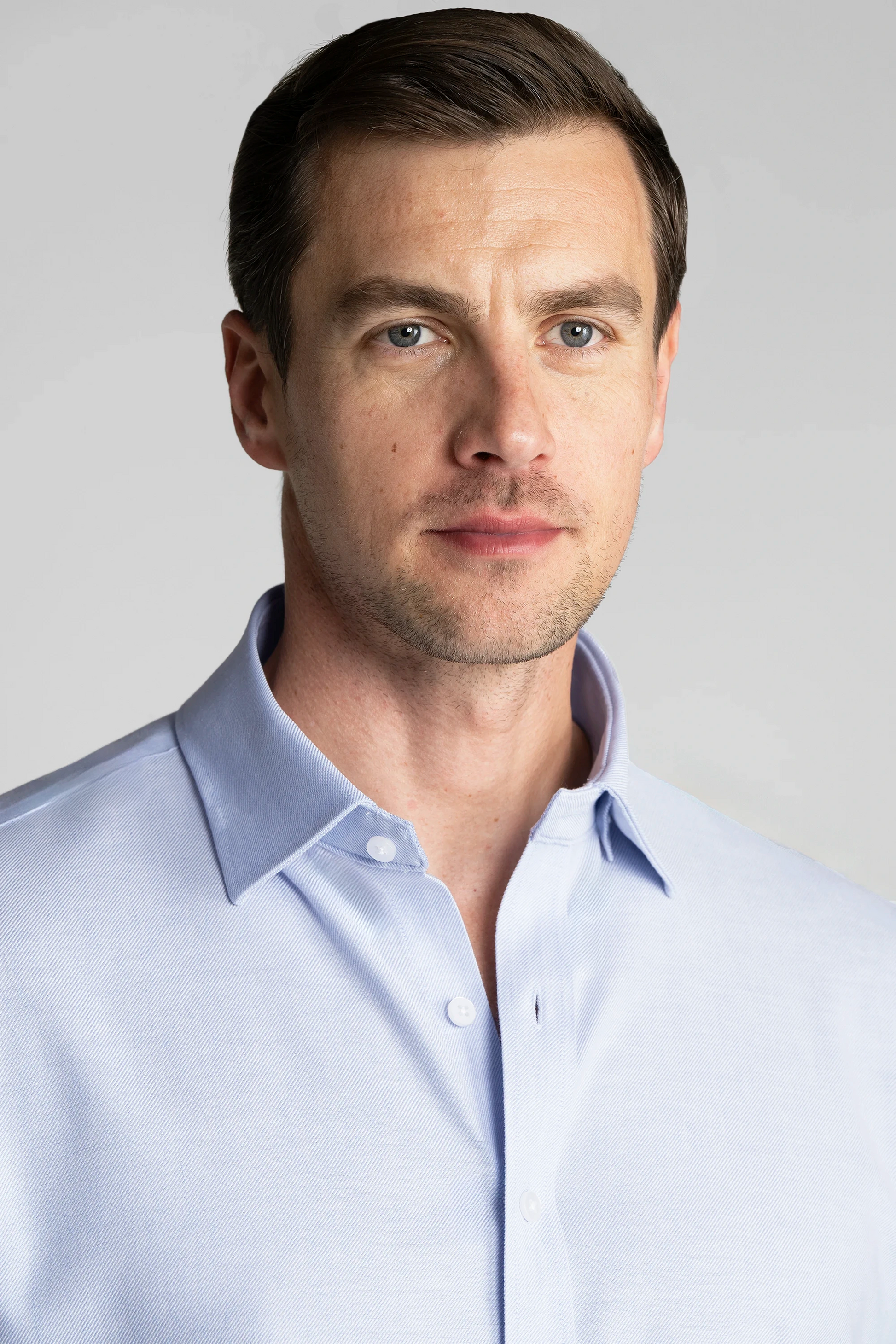 Performance Linen Shirt // Light Blue