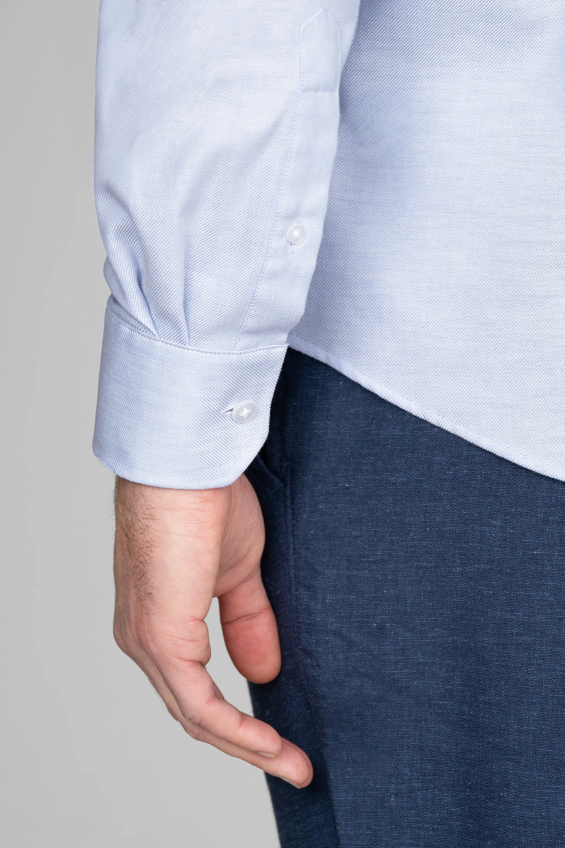 Performance Linen Shirt // Light Blue