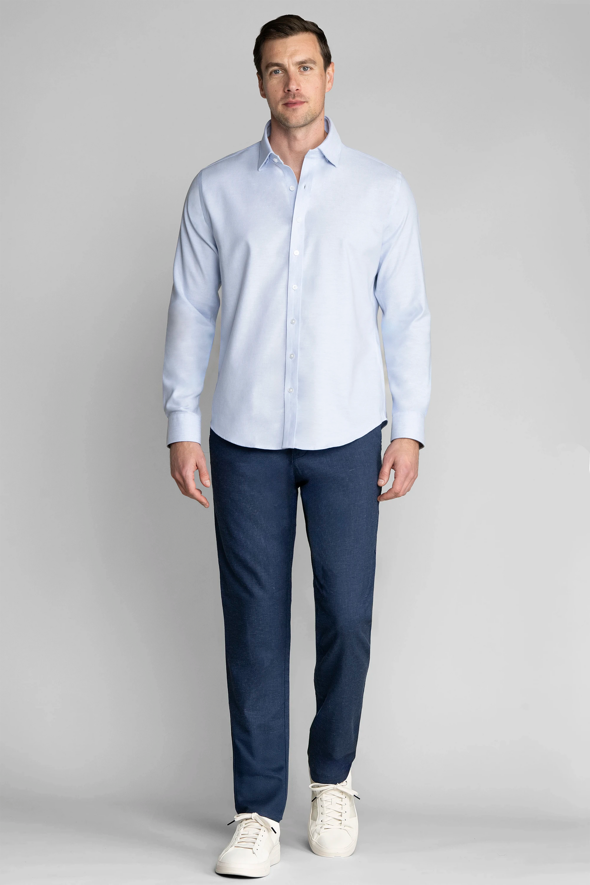 Performance Linen Shirt // Light Blue