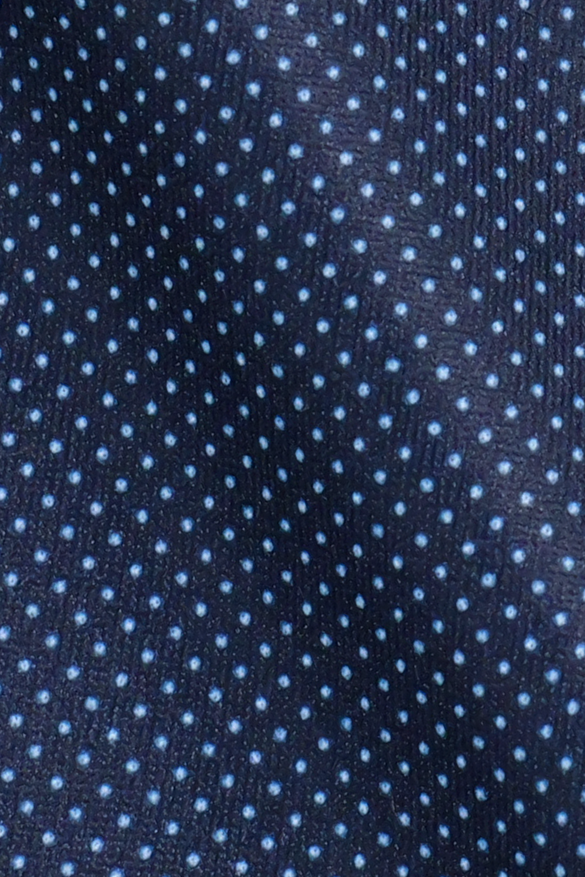 Short Sleeve Button Down Polo Dot // Navy