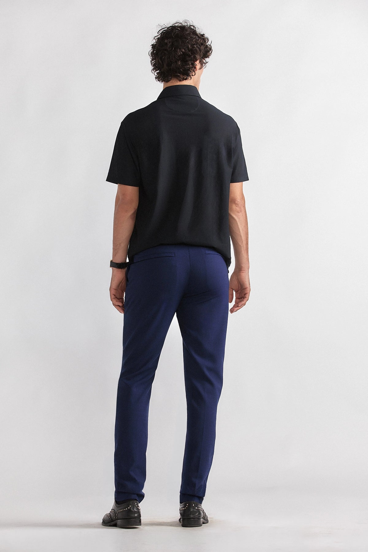 Hybrid Wool Pants // Navy Puppytooth, view 5 of 6
