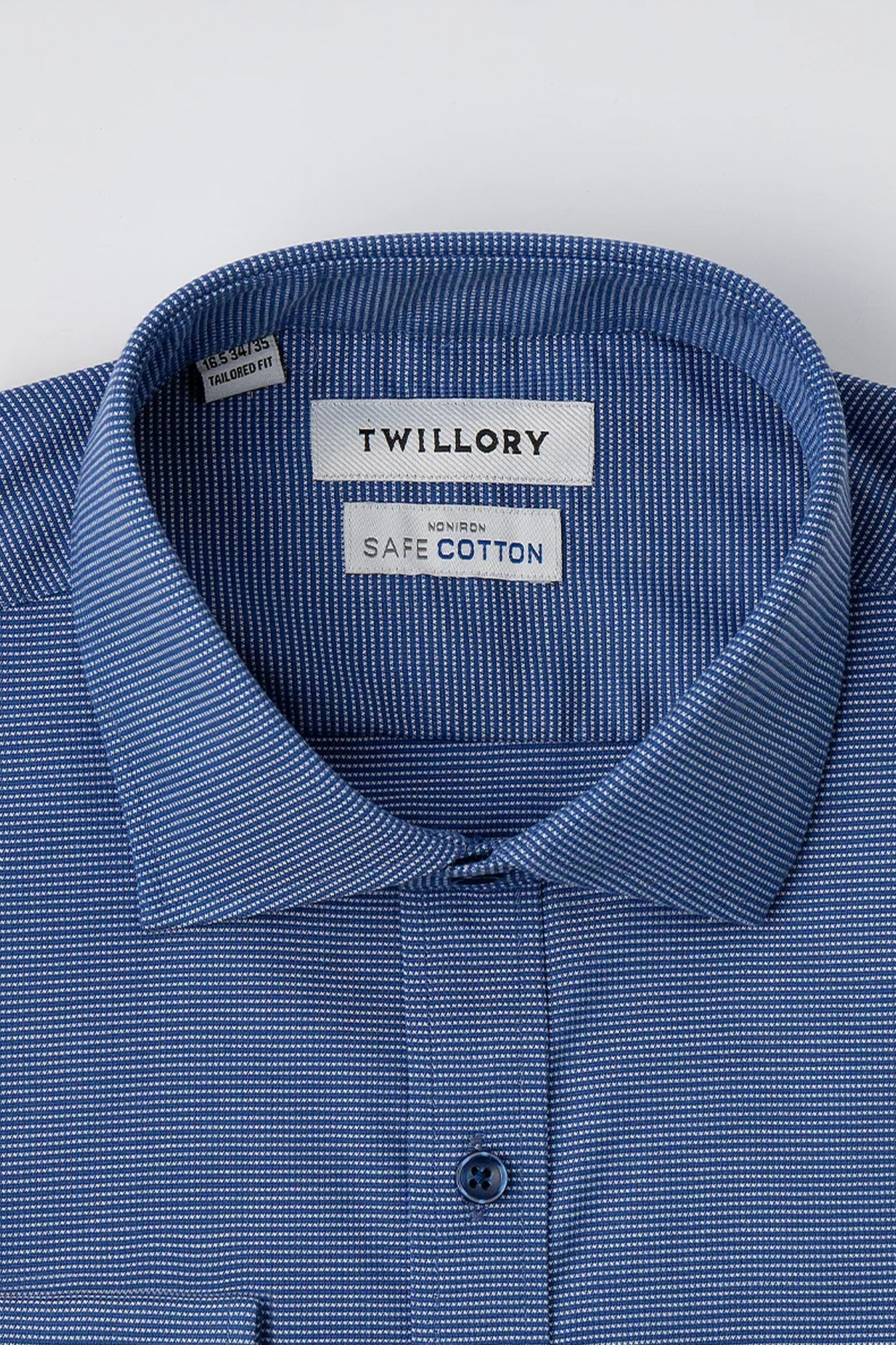 Men's Blue & White Windowpane Dress Shirt (Best Non-Iron, Wrinkle Free) Twillory Men's Blue & White Windowpane Dress Shirt (Best Non-Iron, Wrinkle Free) Twillory