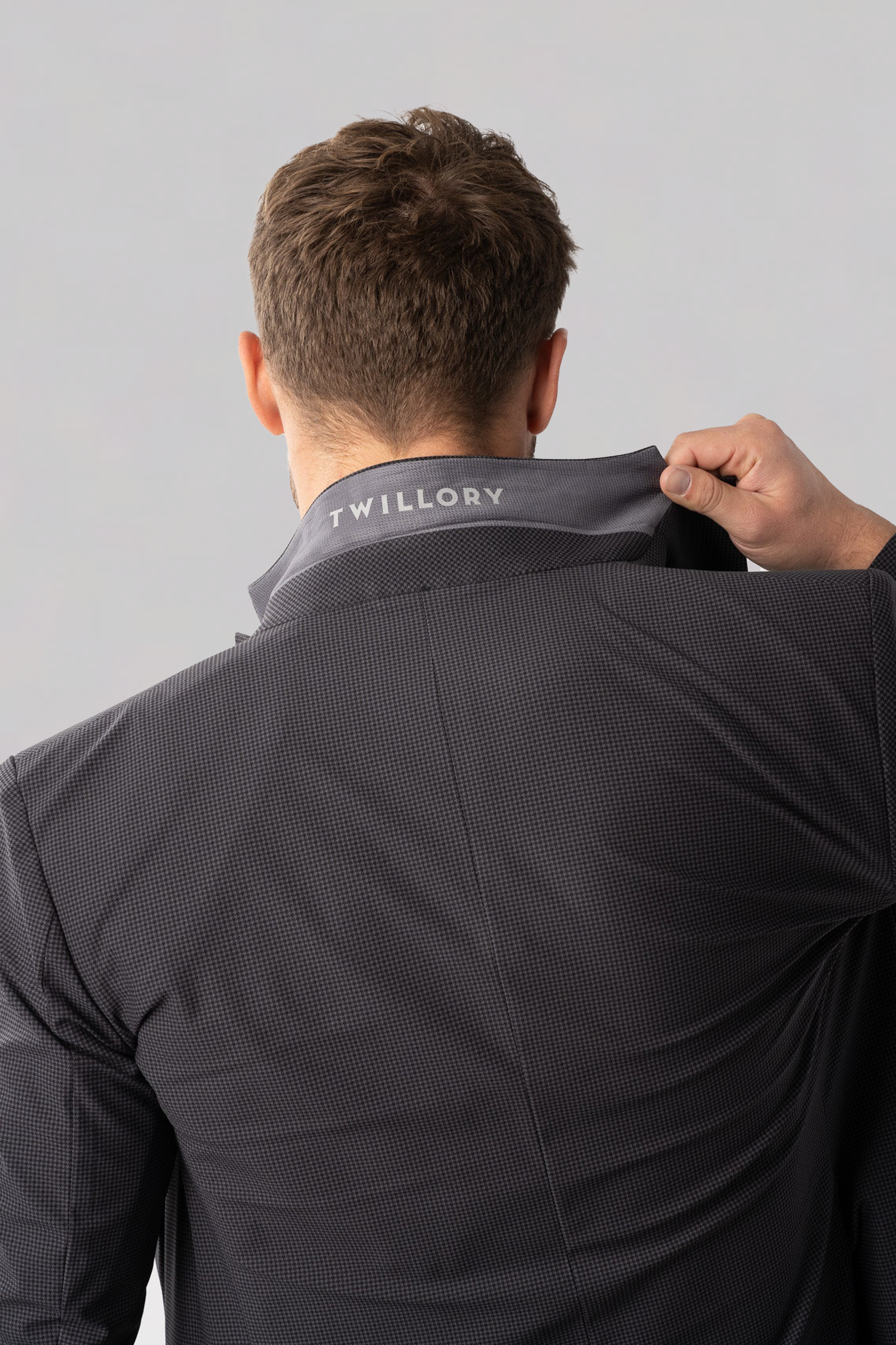 Performance Blazer // Grey Houndstooth