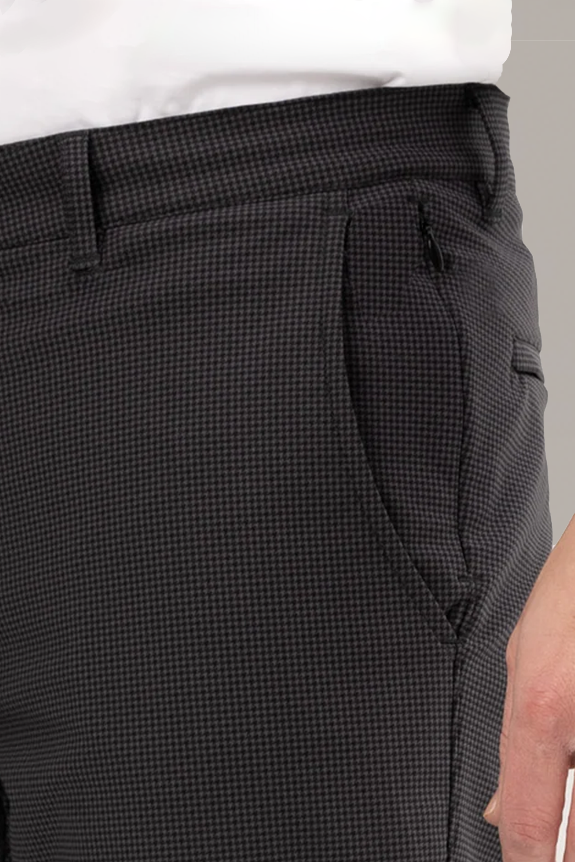 Performance Pants // GREY HOUNDSTOOTH