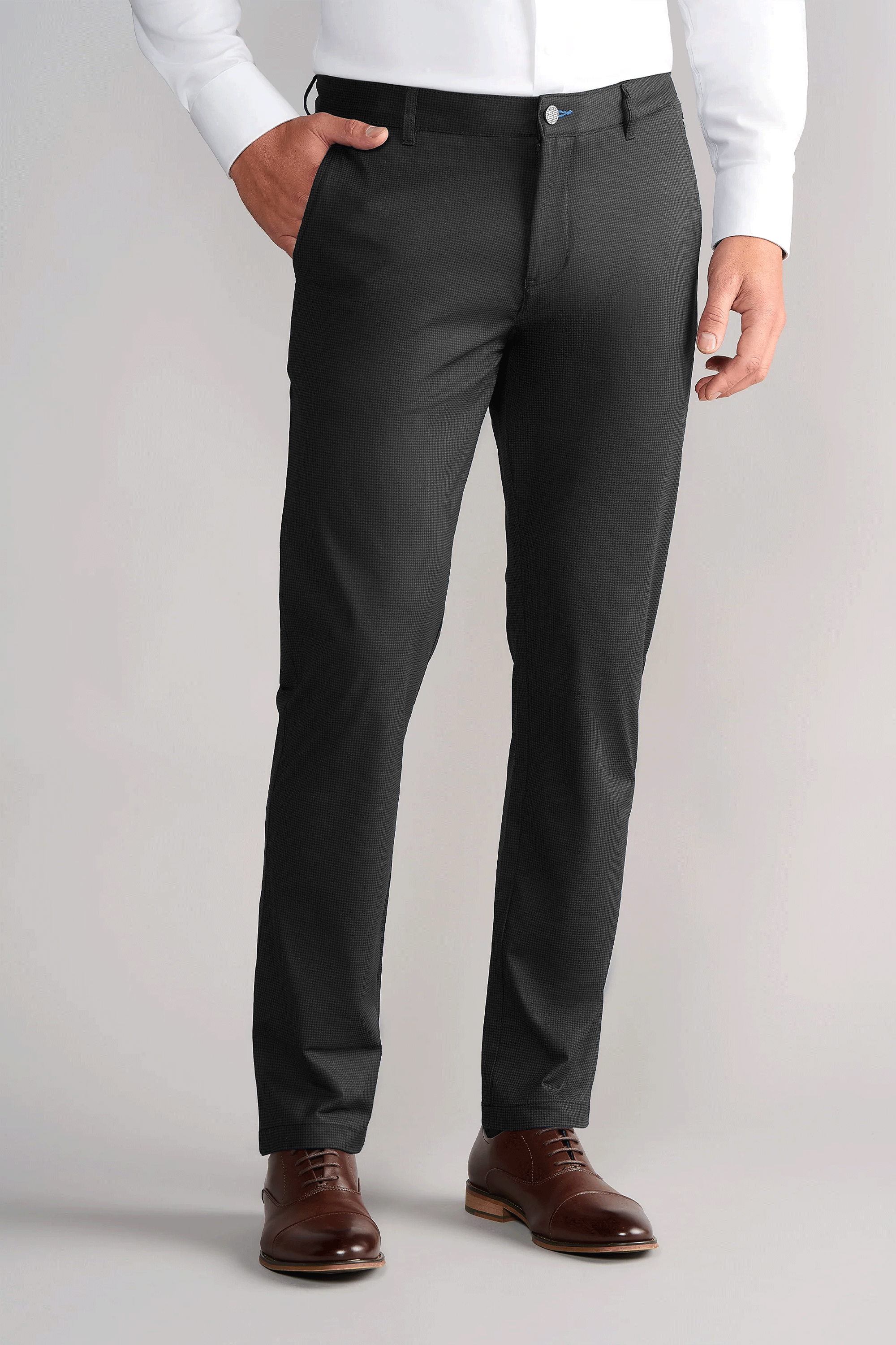 Performance Pants // GREY HOUNDSTOOTH