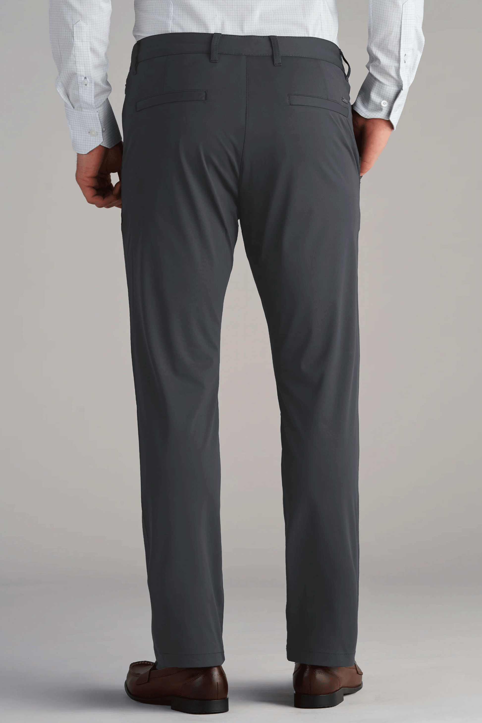 Men's Grey Performance Dress Pants (Slate Tailored Stretch Slacks) Twillory Men's Grey Performance Dress Pants (Slate Tailored Stretch Slacks) Twillory