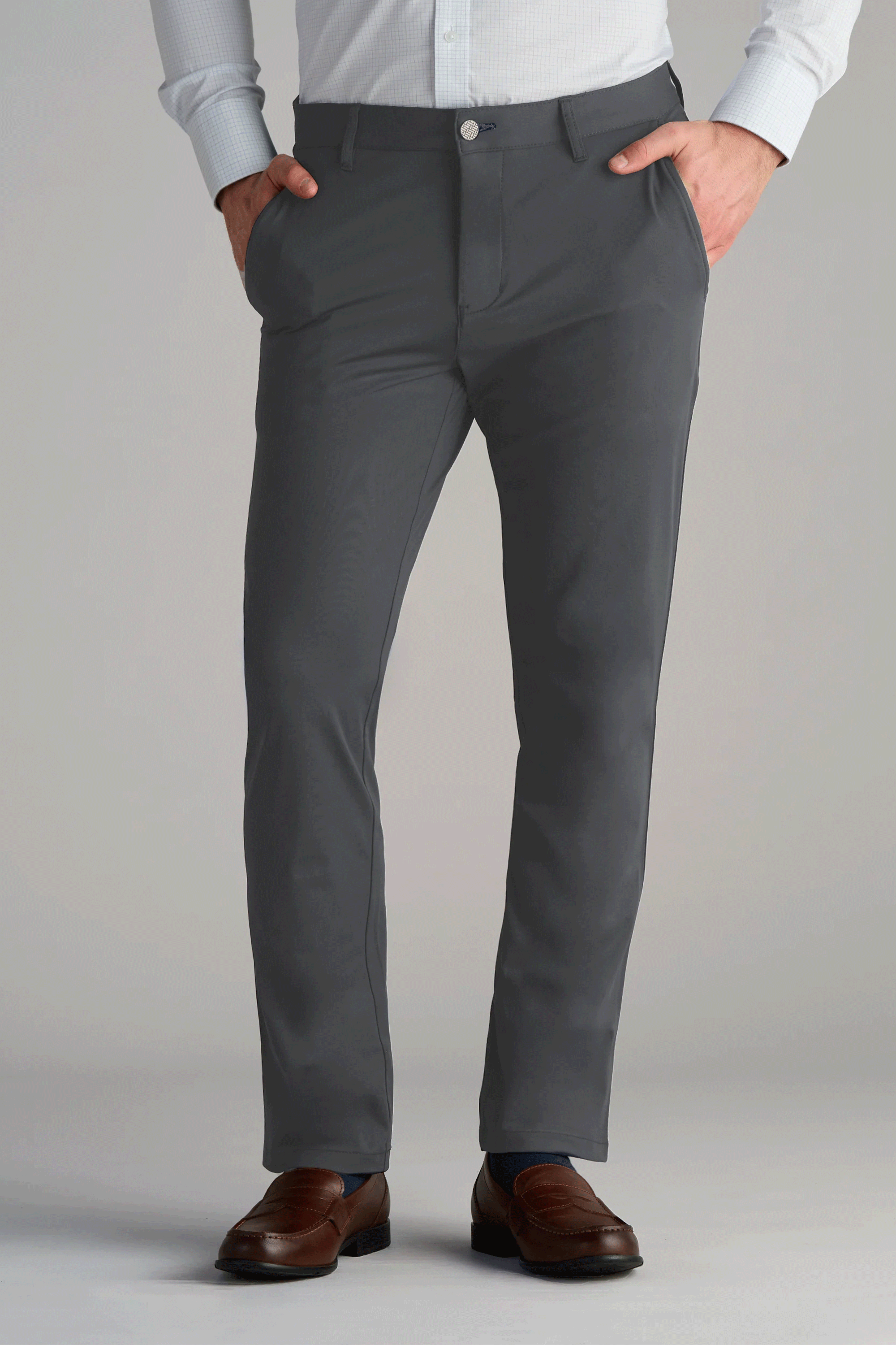 Men's Grey Pants: Performance Stretch Dress Pants, Wrinkle-Free Twillory Men's Grey Pants: Performance Stretch Dress Pants, Wrinkle-Free Twillory