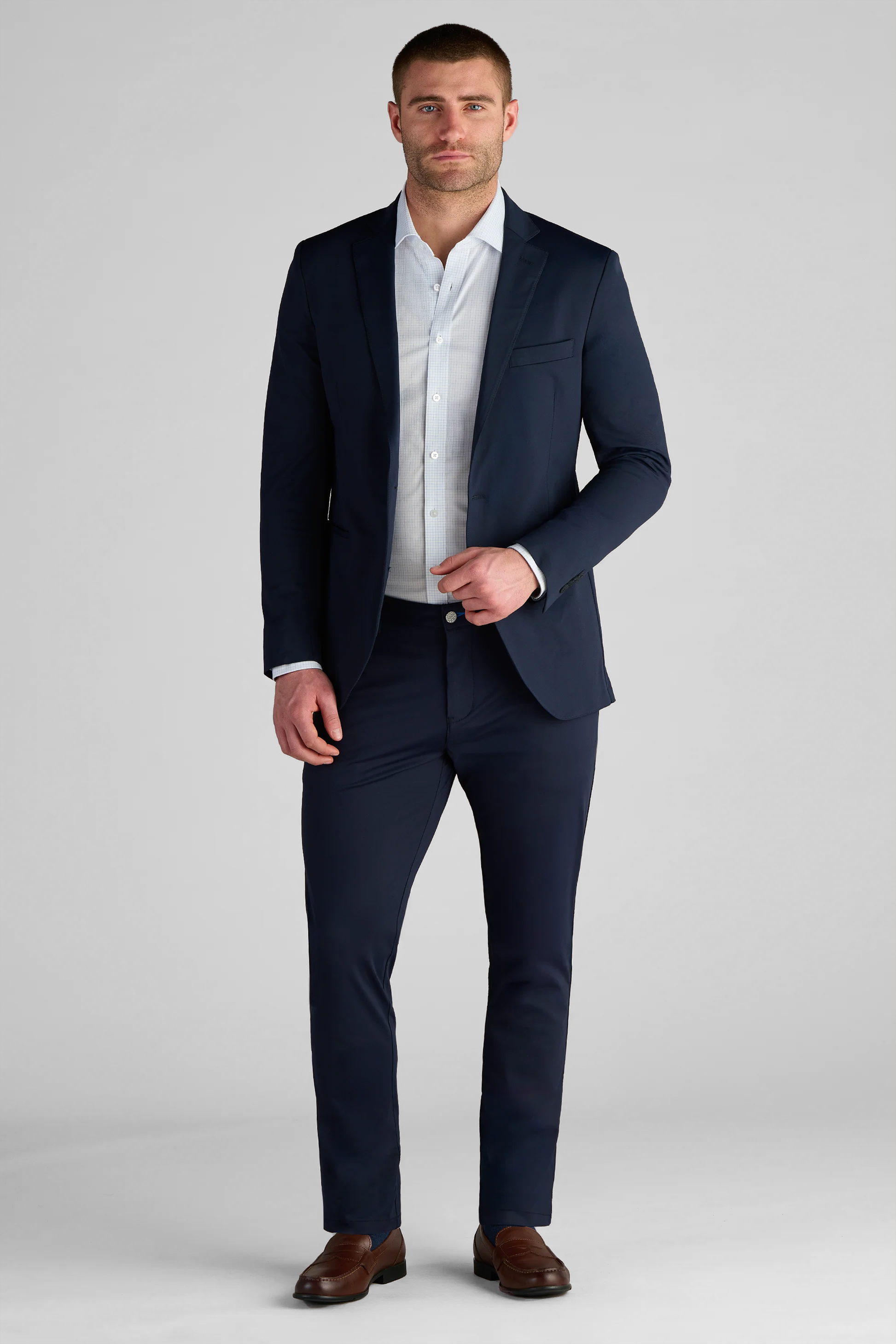 Men's Performance Navy Blazer (Best Stretch/Wrinkle Free Sport Coat) Twillory Men's Performance Navy Blazer (Best Stretch/Wrinkle Free Sport Coat) Twillory