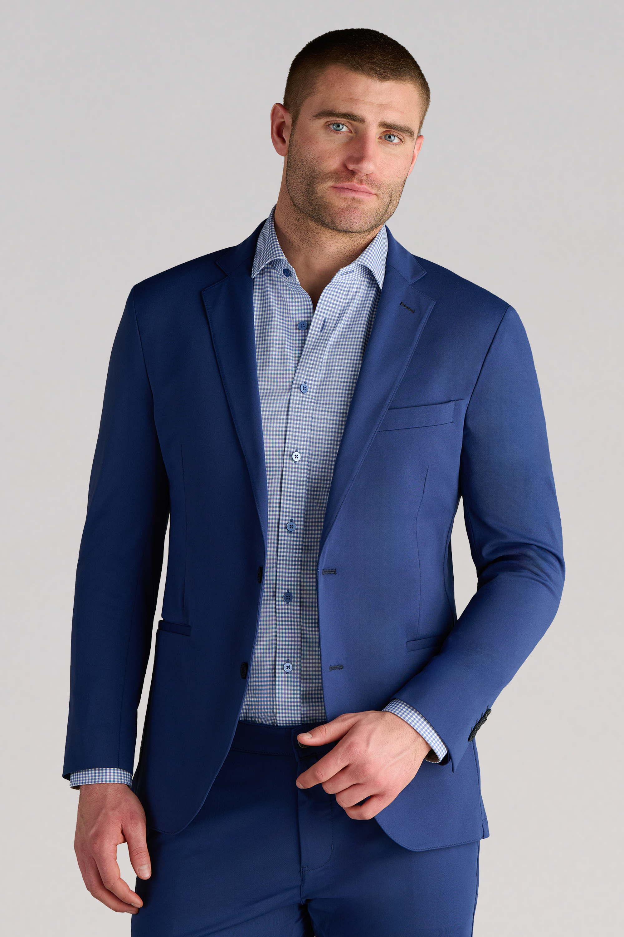 blue sports coat