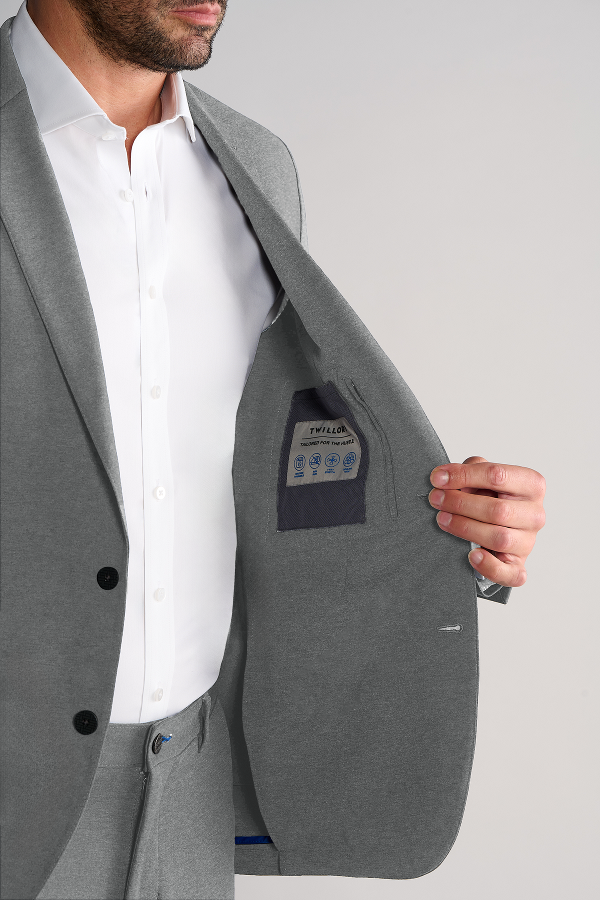 Men's Grey Blazer (Light Grey Performance Sport Coat/Jacket) – Twillory