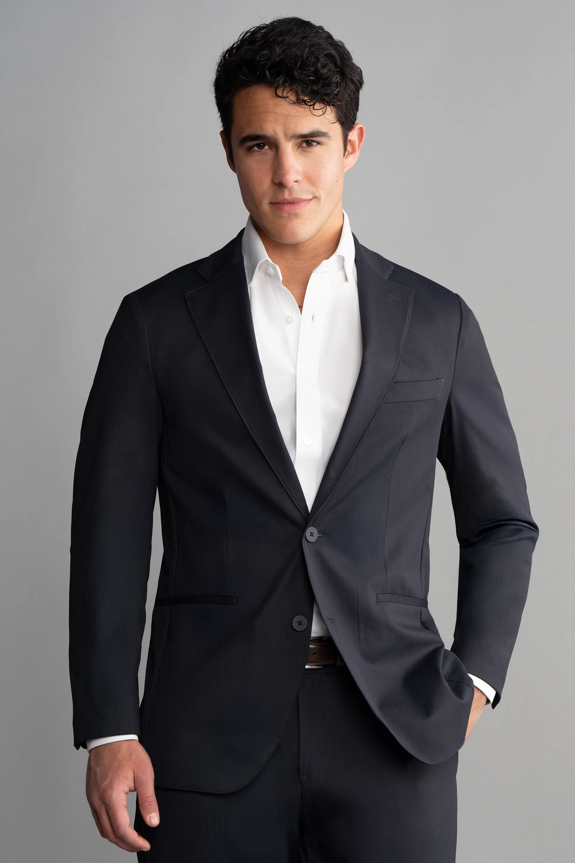 Men's Performance Blazer Pin Stripe 4-Way Stretch - Non-Iron Men's Performance Blazer Pin Stripe 4-Way Stretch - Non-Iron