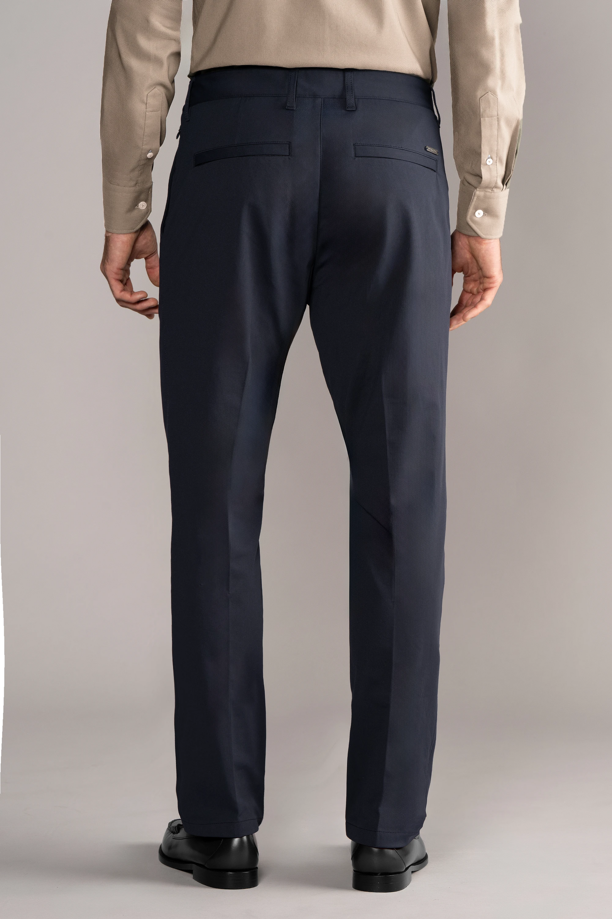 open lace back dress Men's Performance Pleated Pants Tailored - Navy - Non Iron - Comfortable 4 Way Stretch - W-32 L-32