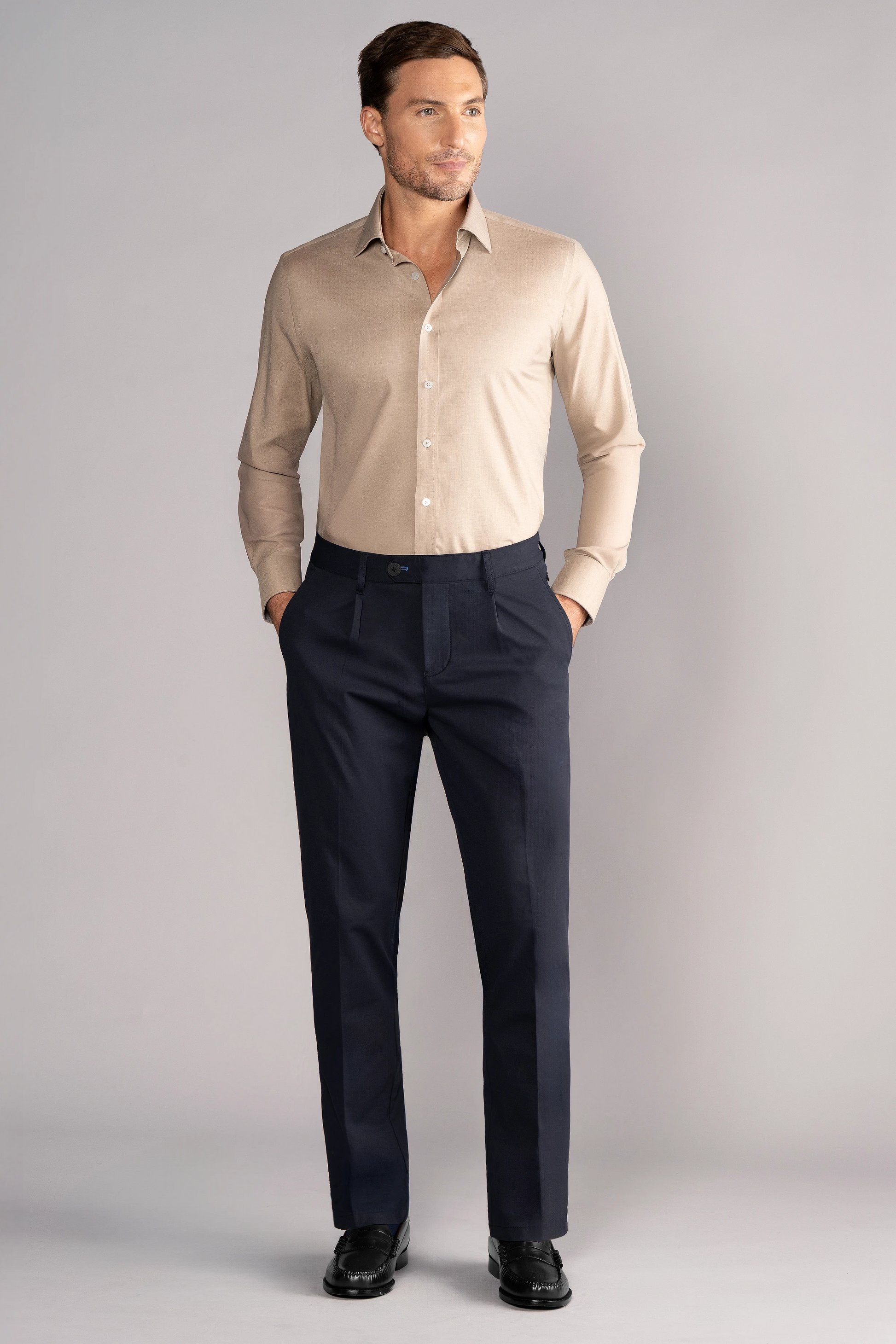 Men's Navy Performance Dress Pants (Tailored Navy Blue Slacks) – Twillory