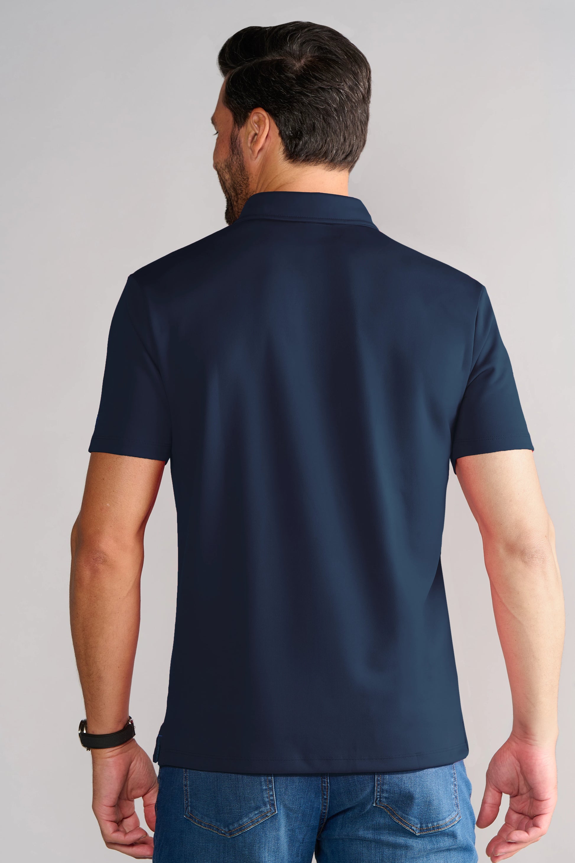 Short Sleeve Polo Solid // Navy