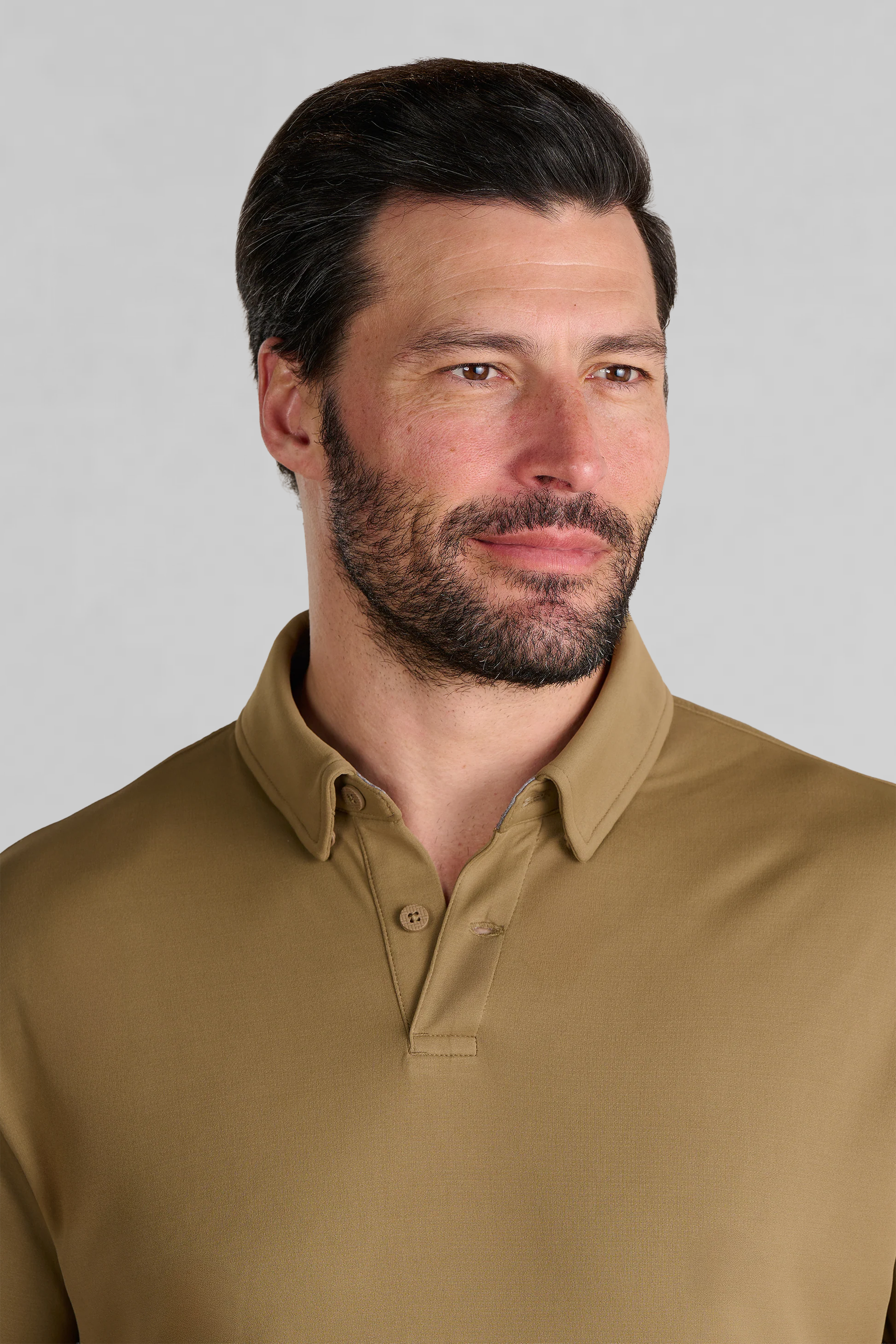 Short Sleeve Polo Solid // Tobacco