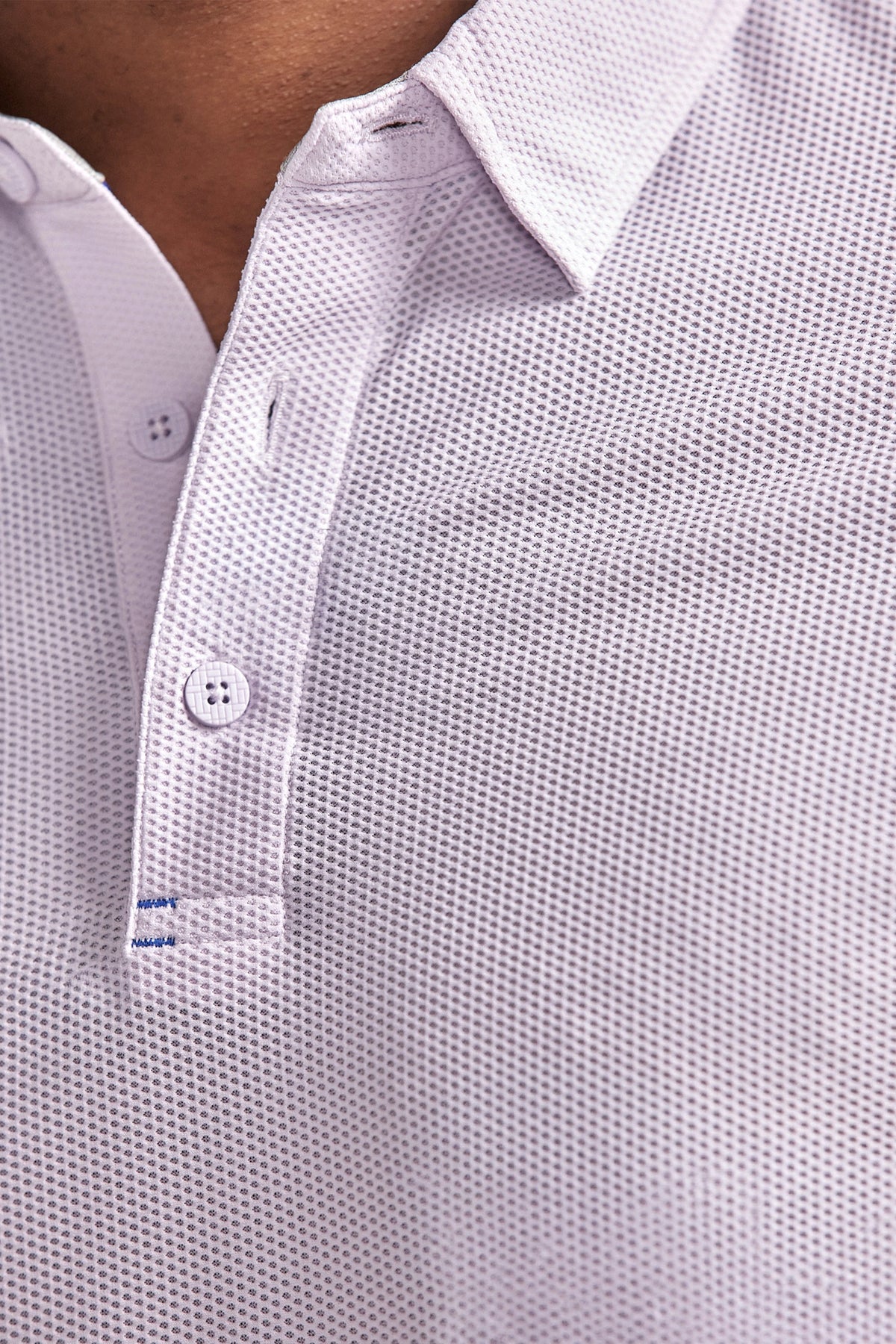 AIR 3 Button Polo Solid // Lilac