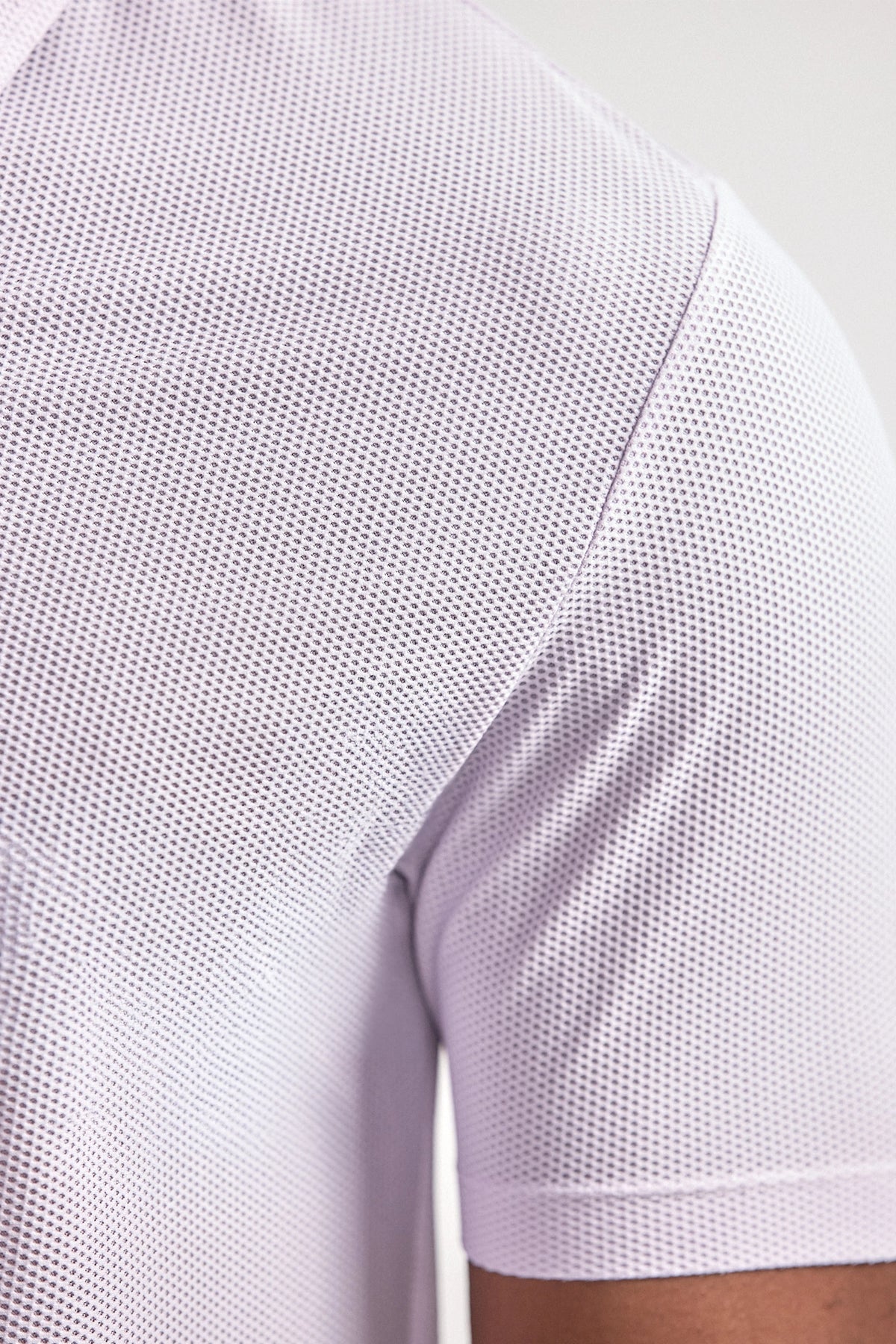 AIR 3 Button Polo Solid // Lilac, image 4 of 6