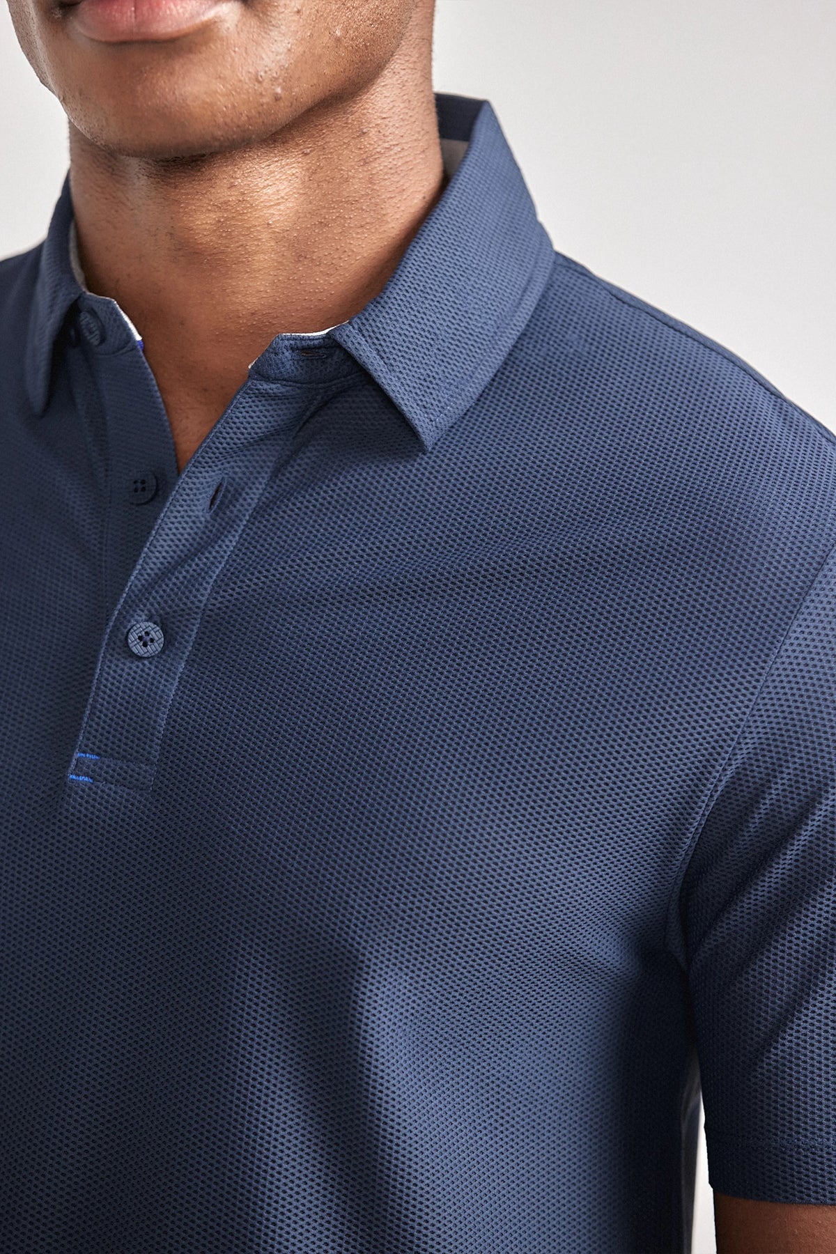 AIR 3 Button Polo Solid // Navy