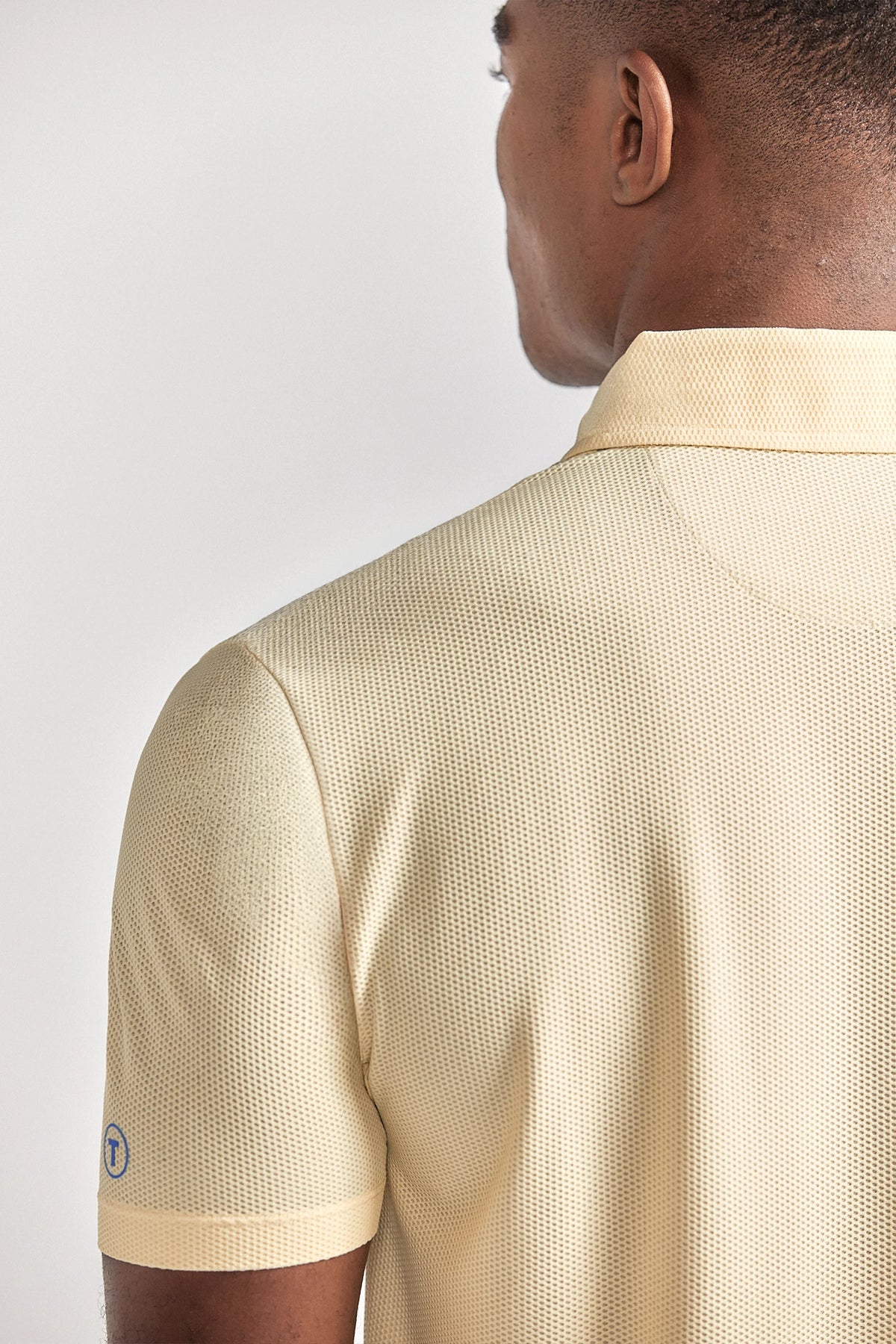 AIR 3 Button Polo Solid // Yellow, view 5 of 6