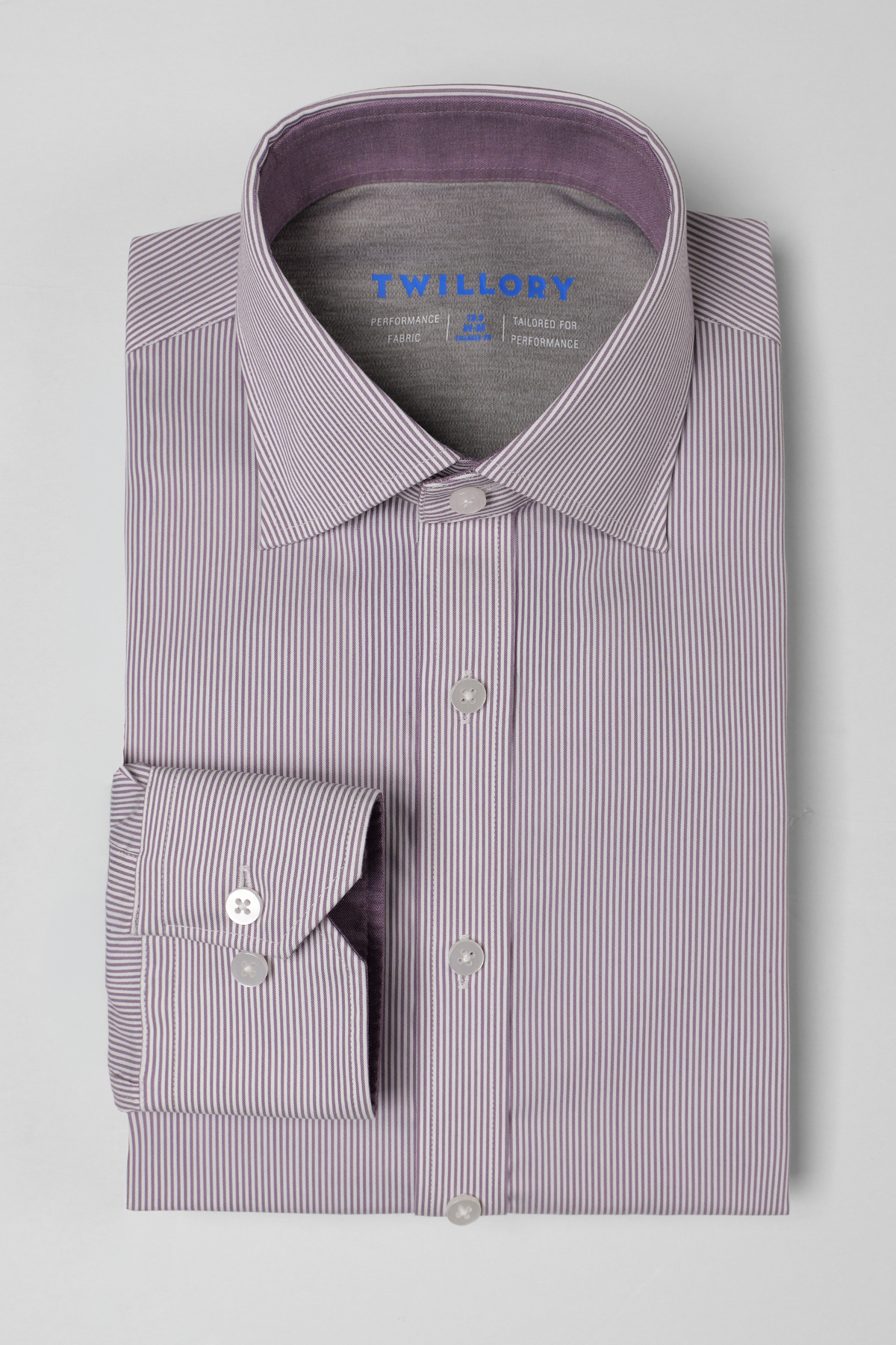 Leader Non-Iron Stripe // Lilac Mini