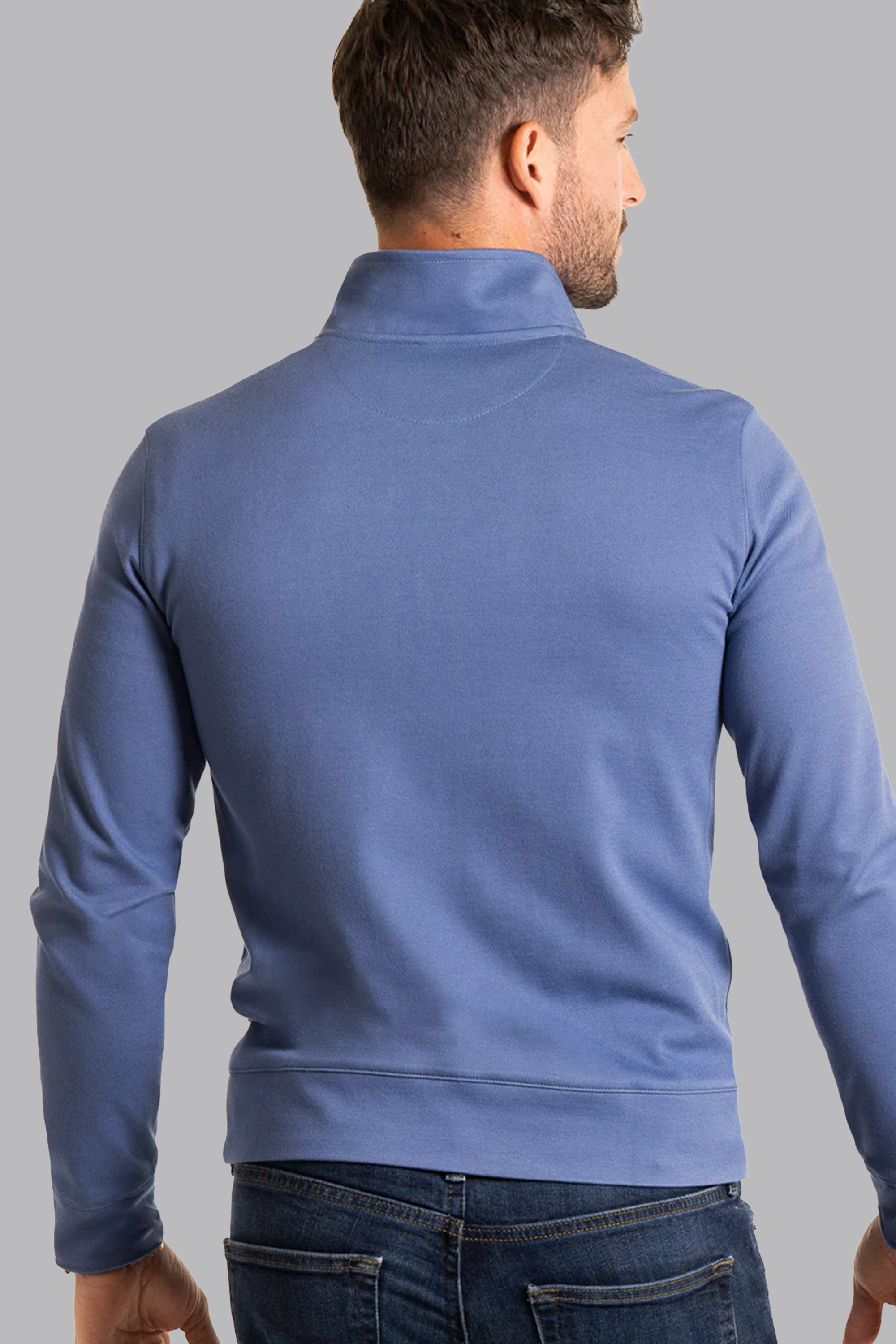 Performance Quarter Zip // Steel Blue