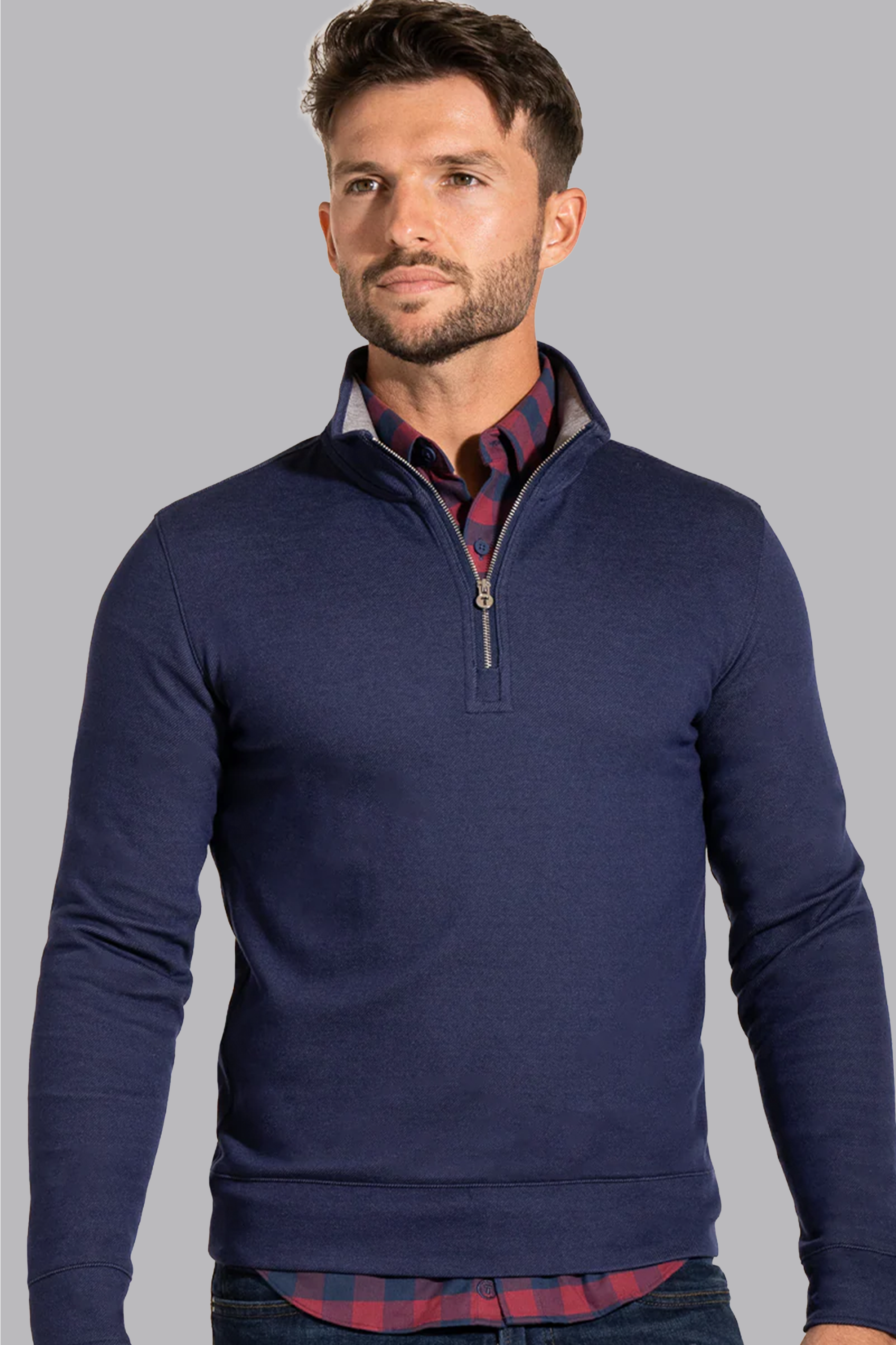 Performance Quarter Zip // Denim