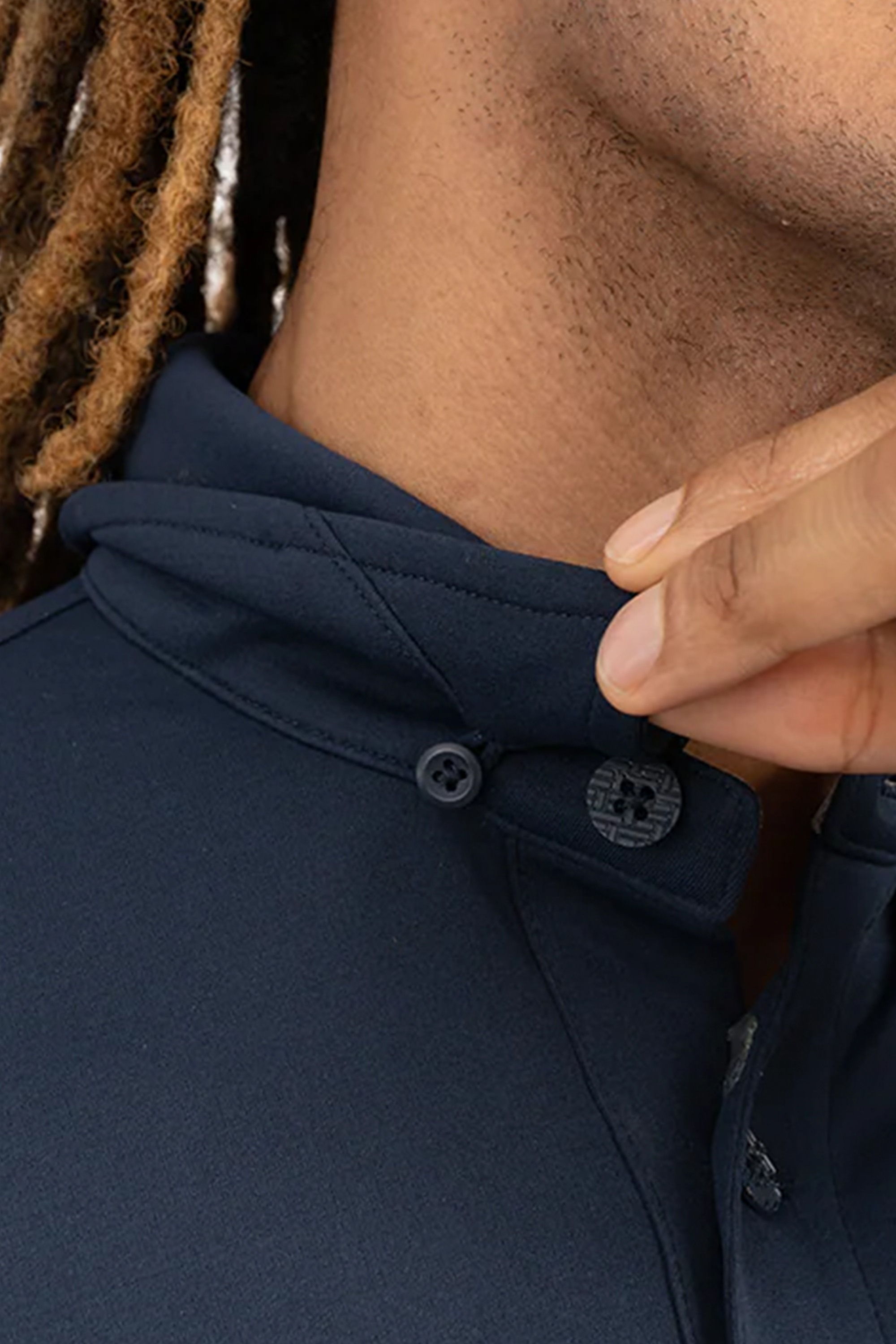 Short Sleeve Polo Solid // Navy