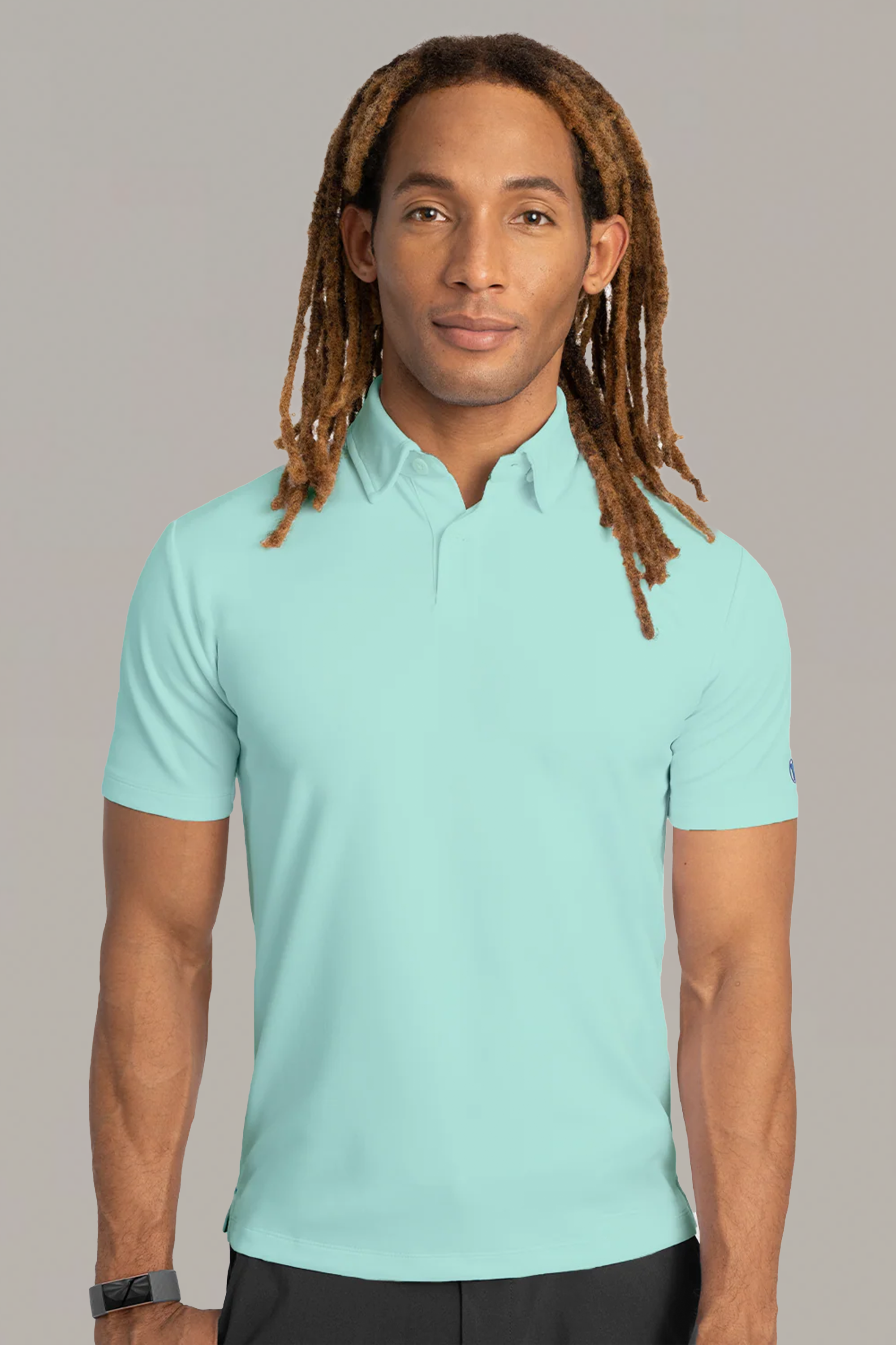 Short Sleeve Polo Solid // Turquoise