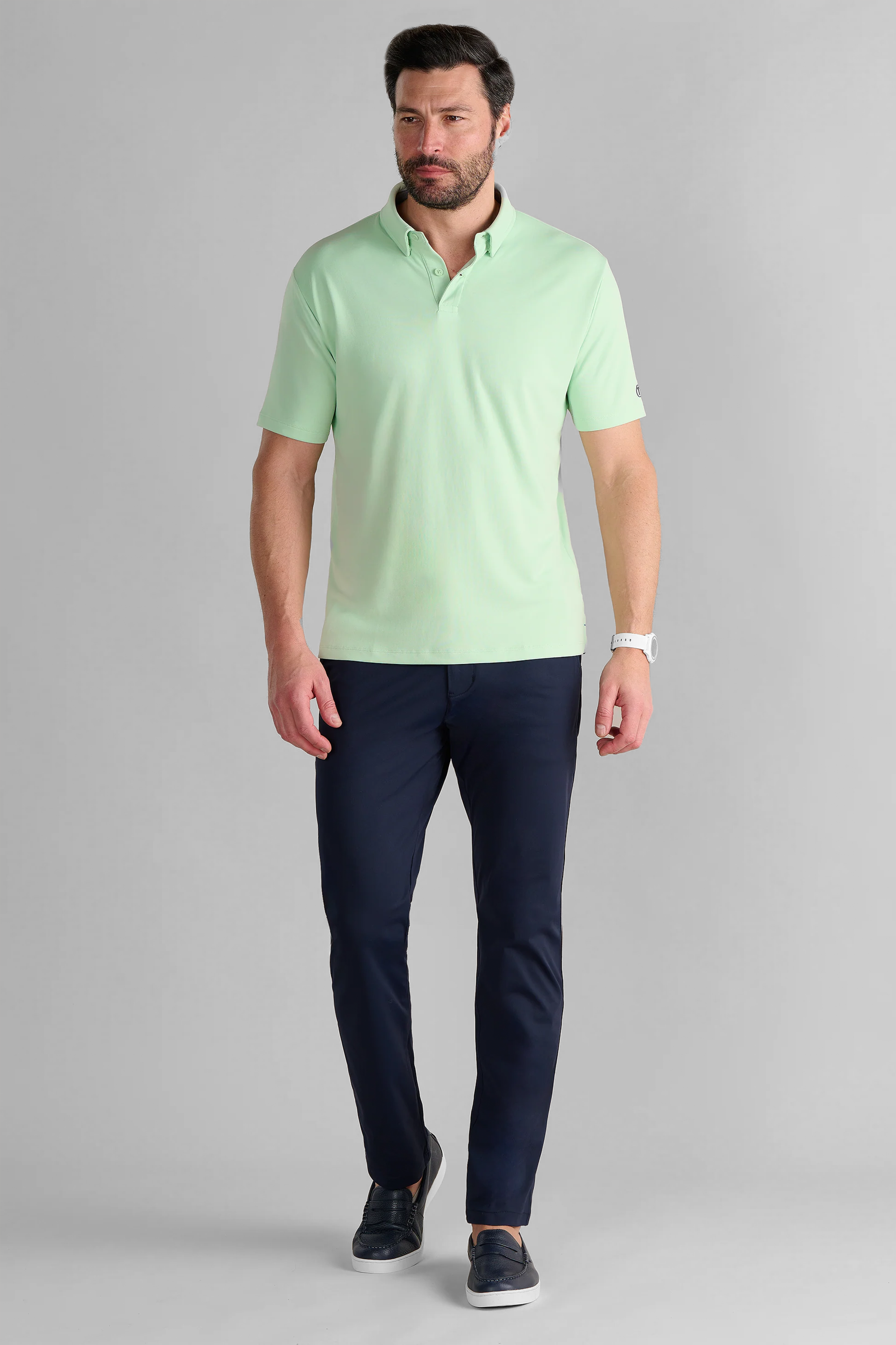 Short Sleeve Polo Solid // Pastel Green