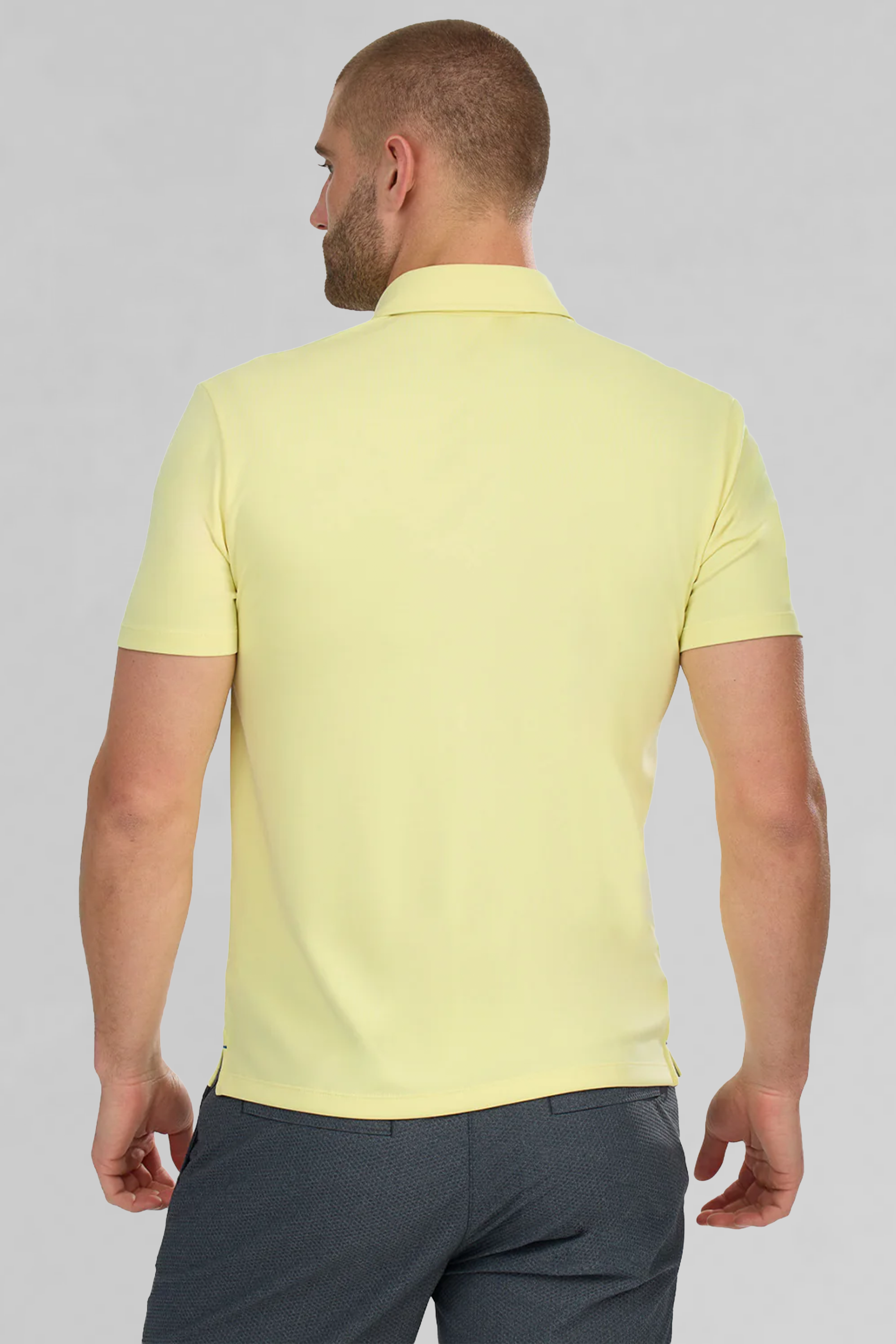 Short Sleeve Polo Solid // Yellow